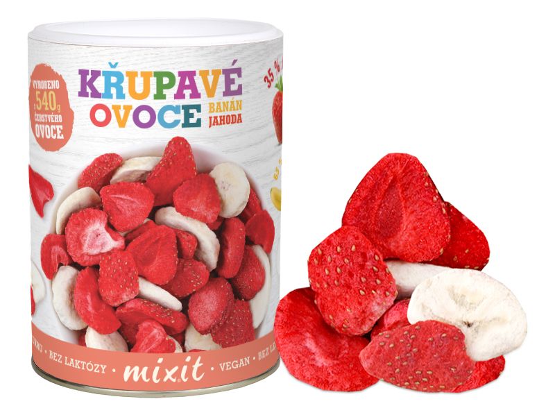 MIXIT Mixit Banan Jahoda Chrumkavé Ovocie 80g