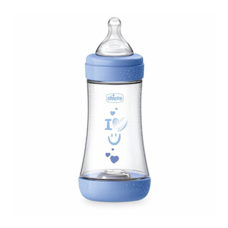 Chicco Chicco Fľaša dojčenská Perfect5 silikón 240ml chlapec