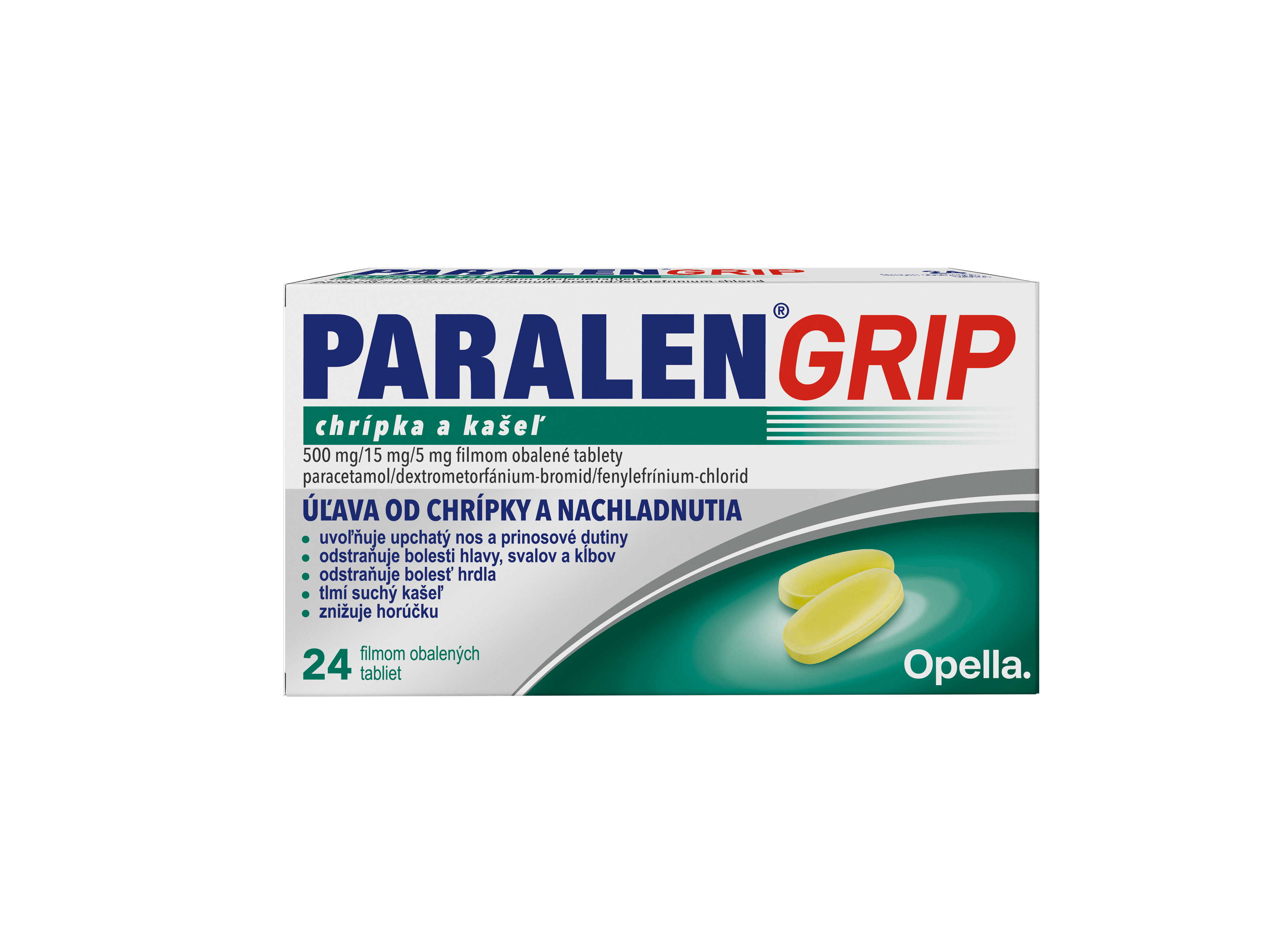 Paralen grip chripka a kasel 24tbl