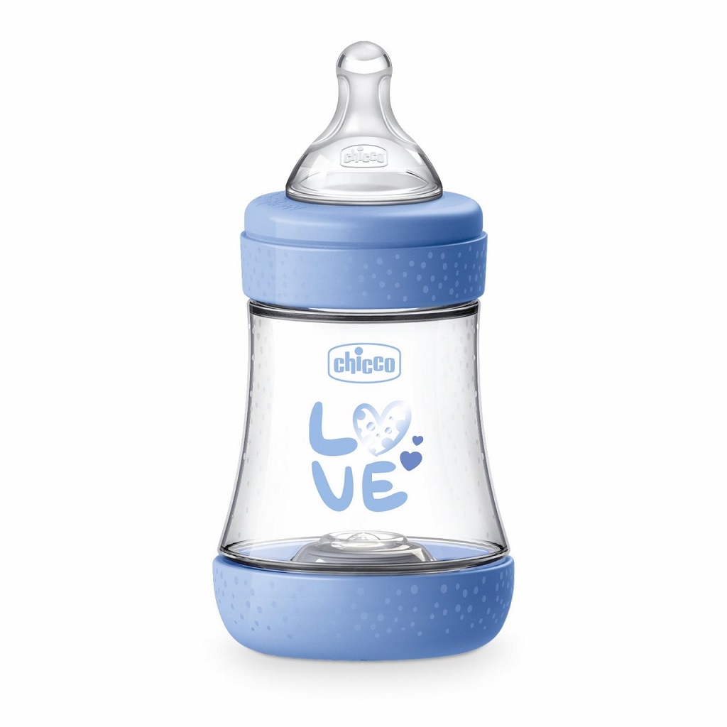 Chicco Chicco Fľaša dojčenská Perfect5 silikón 150ml chlapec