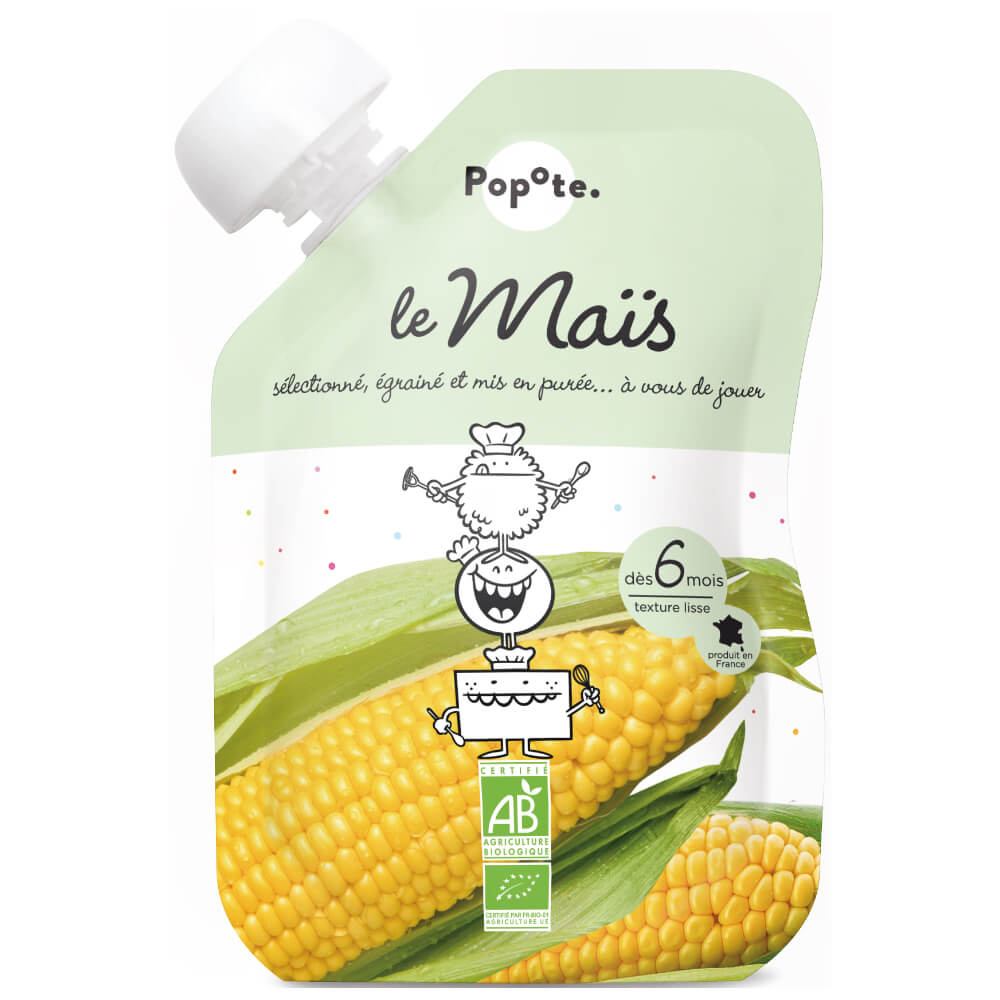 Popote Popote Kapsička sladká kukurica 120 g, 6+