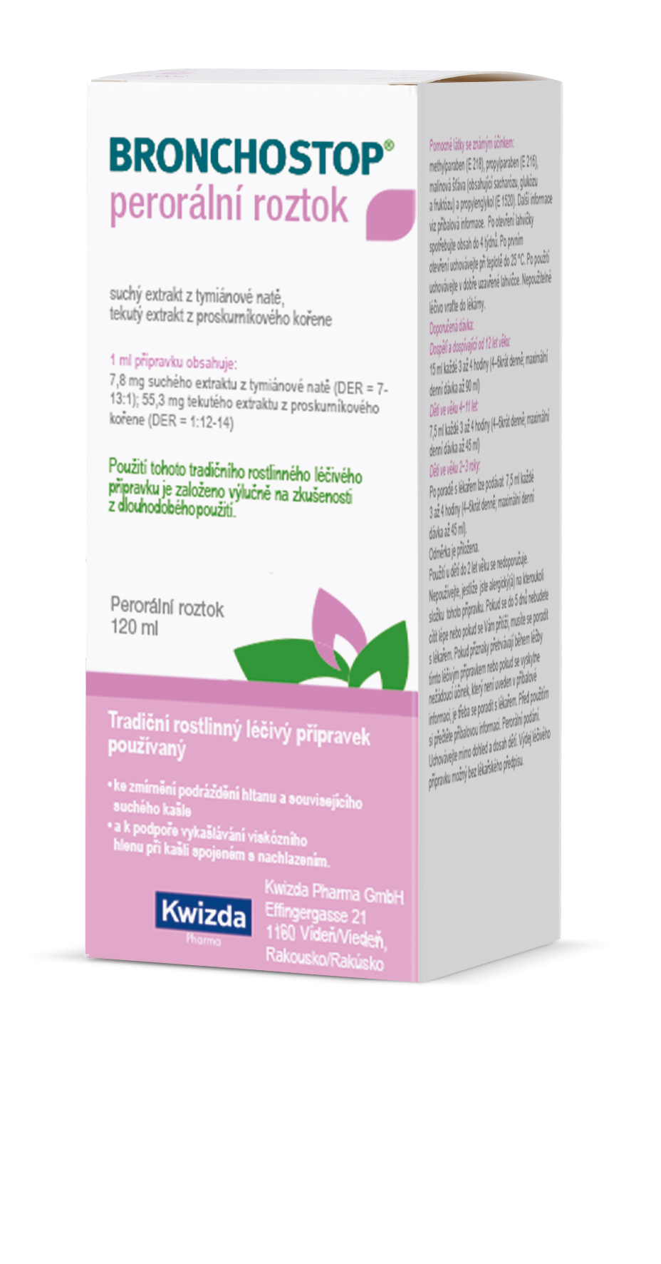Leram Bronchostop sirup na suchý a vlhký kašeľ – 120 ml