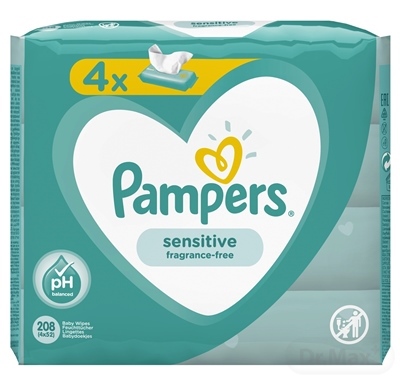 Pampers Pampers Wipes 208ks (4x52) Sensitive