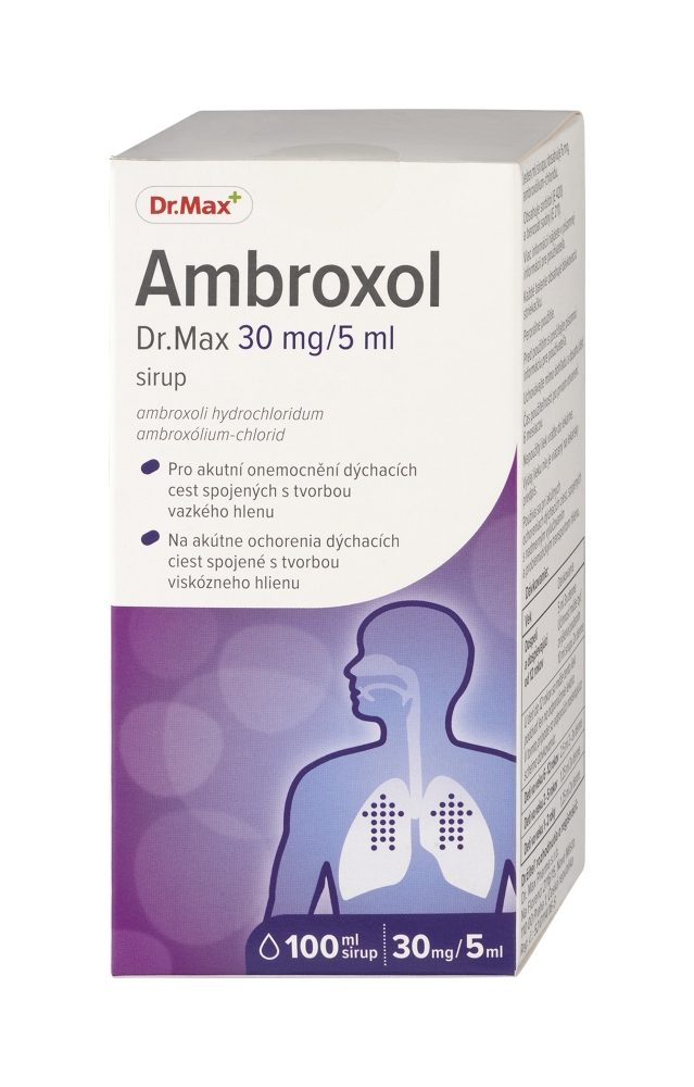 Dr. Max Dr. Max Ambroxol 30 mg/5 ml sirup na kašeľ – 100 ml