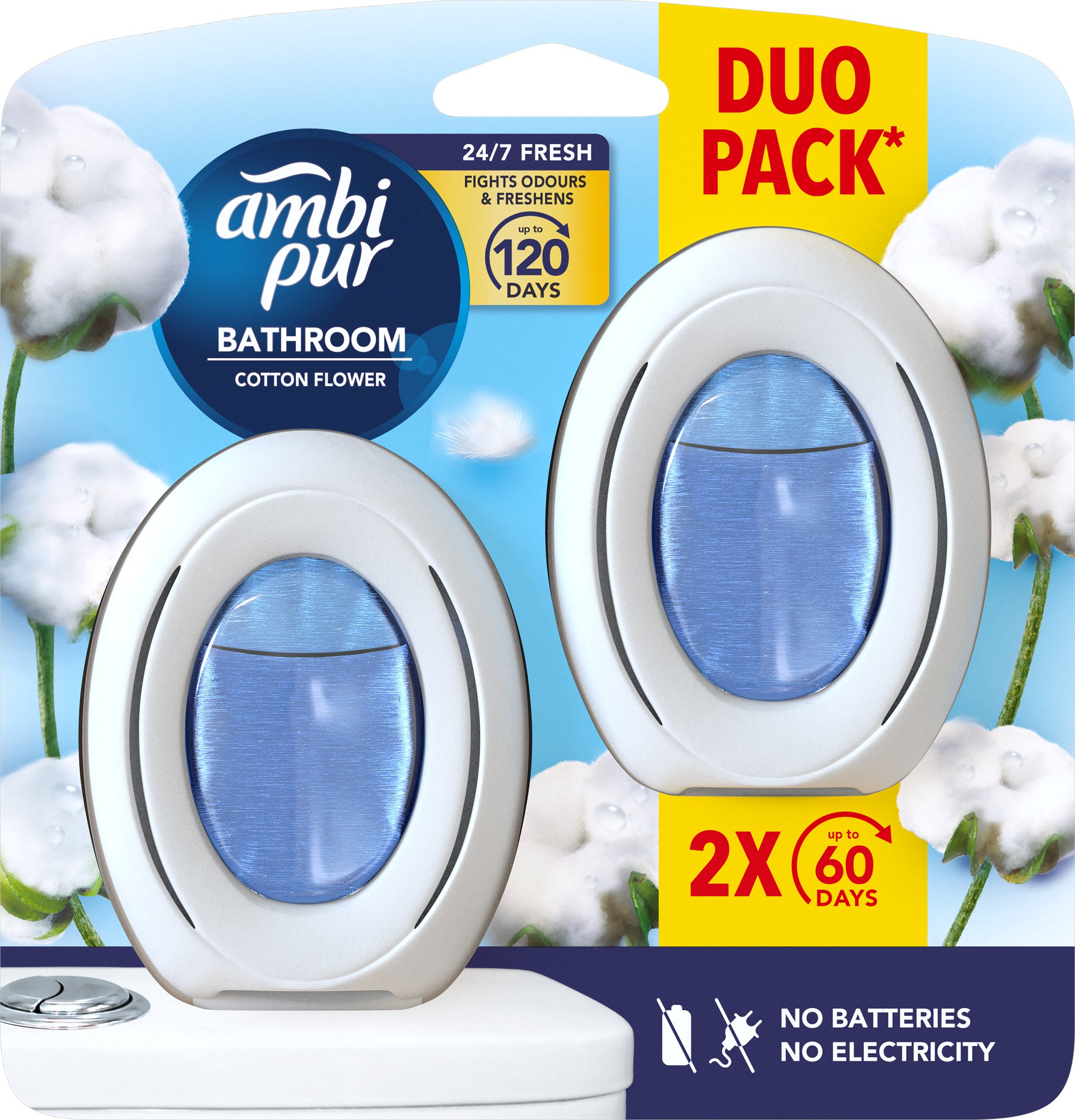 Ambi Pur Ambi Pur Merlion Duo 2 x 8ml Cotton flower