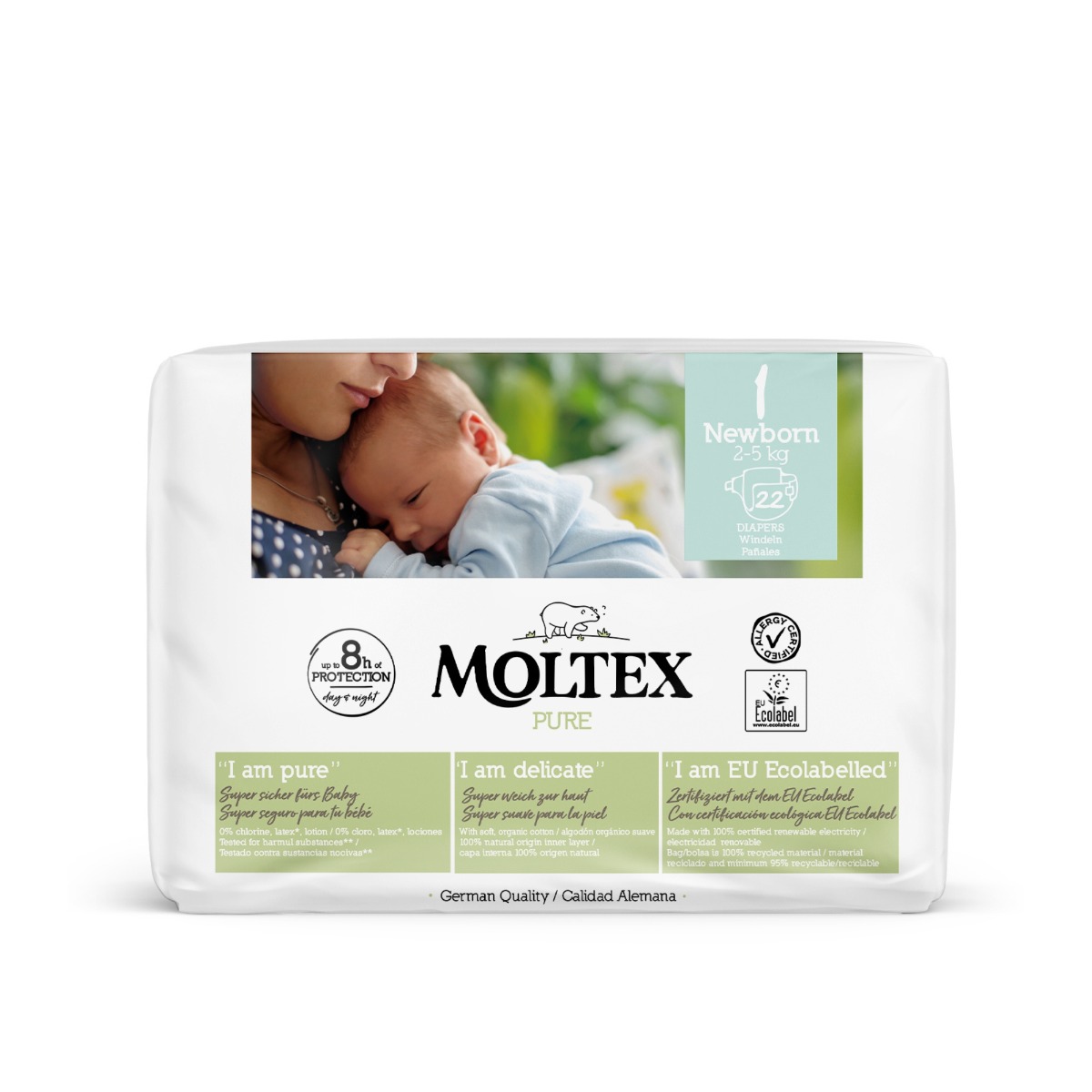 Plienky Moltex Pure Newborn 2-5 kg