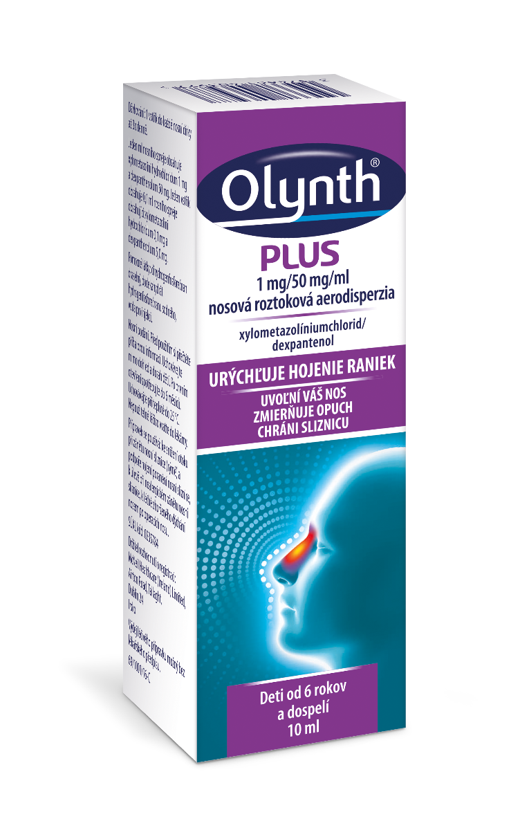 Olynth Olynth Plus nosový sprej pri nádche 1/50 mg/ml – 10 ml