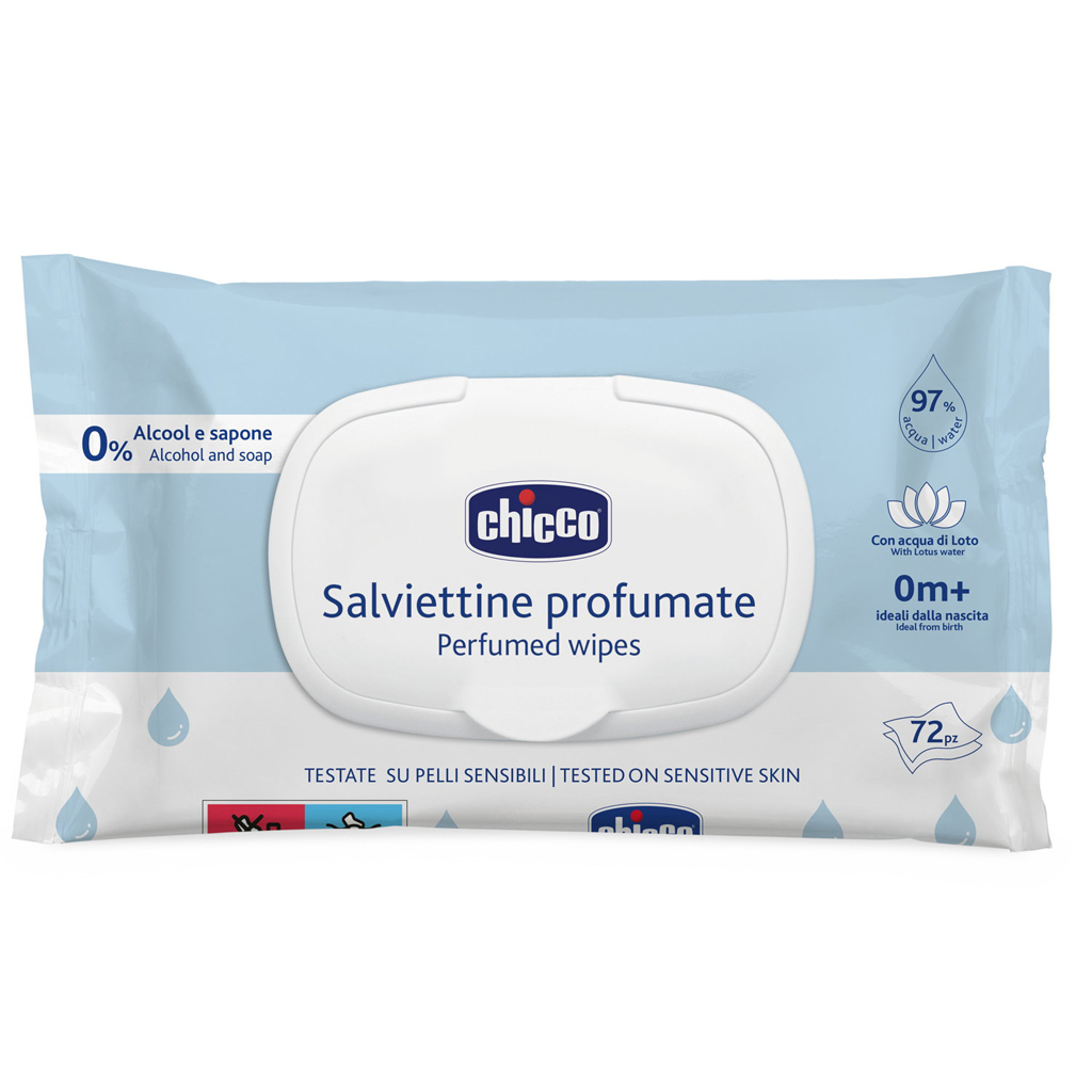 Chicco Chicco Detské vlhčené utierky jemne parfumované