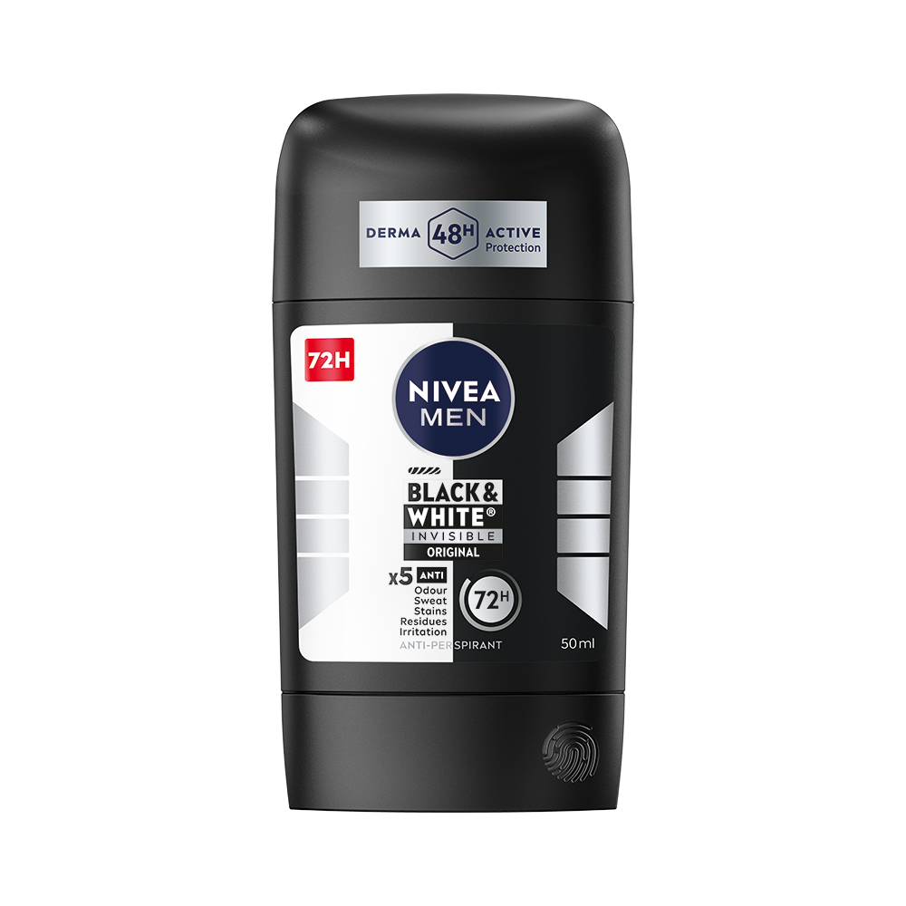 Nivea Nivea Tuhý antiperspirant pre mužov Black&White Invisible Original