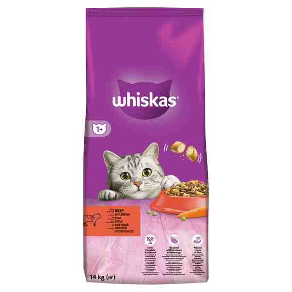 WHISKAS Whiskas Granule Whi s hovädzím mäsom