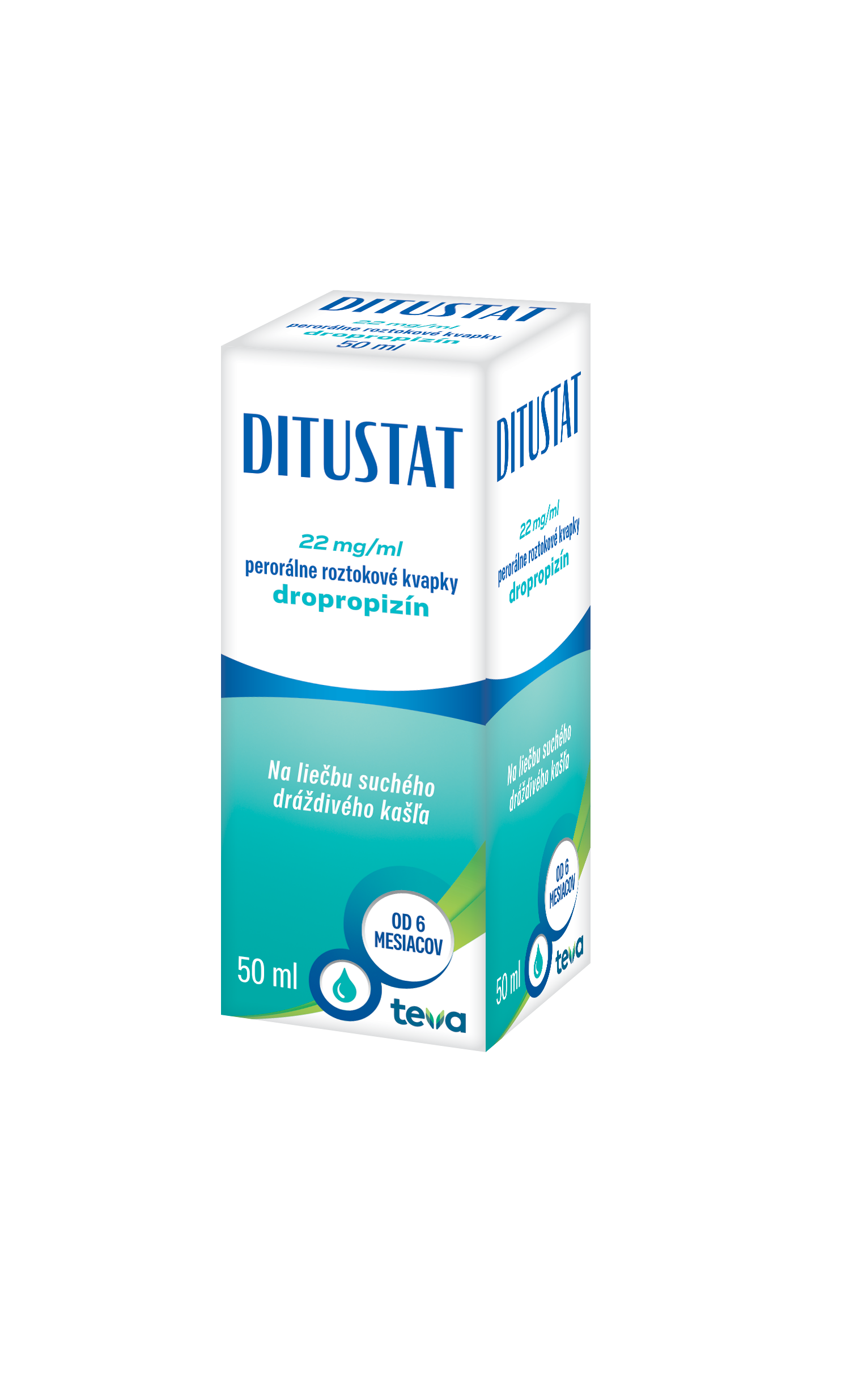 TEVA Ditustat kvapky na suchý kašeľ – 50 ml