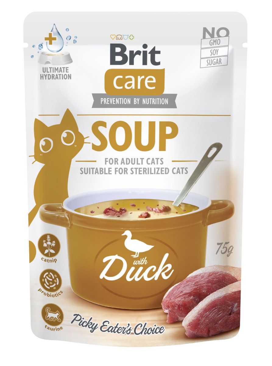 Brit Care Brit care cat soup kačica 75g a.u.v.