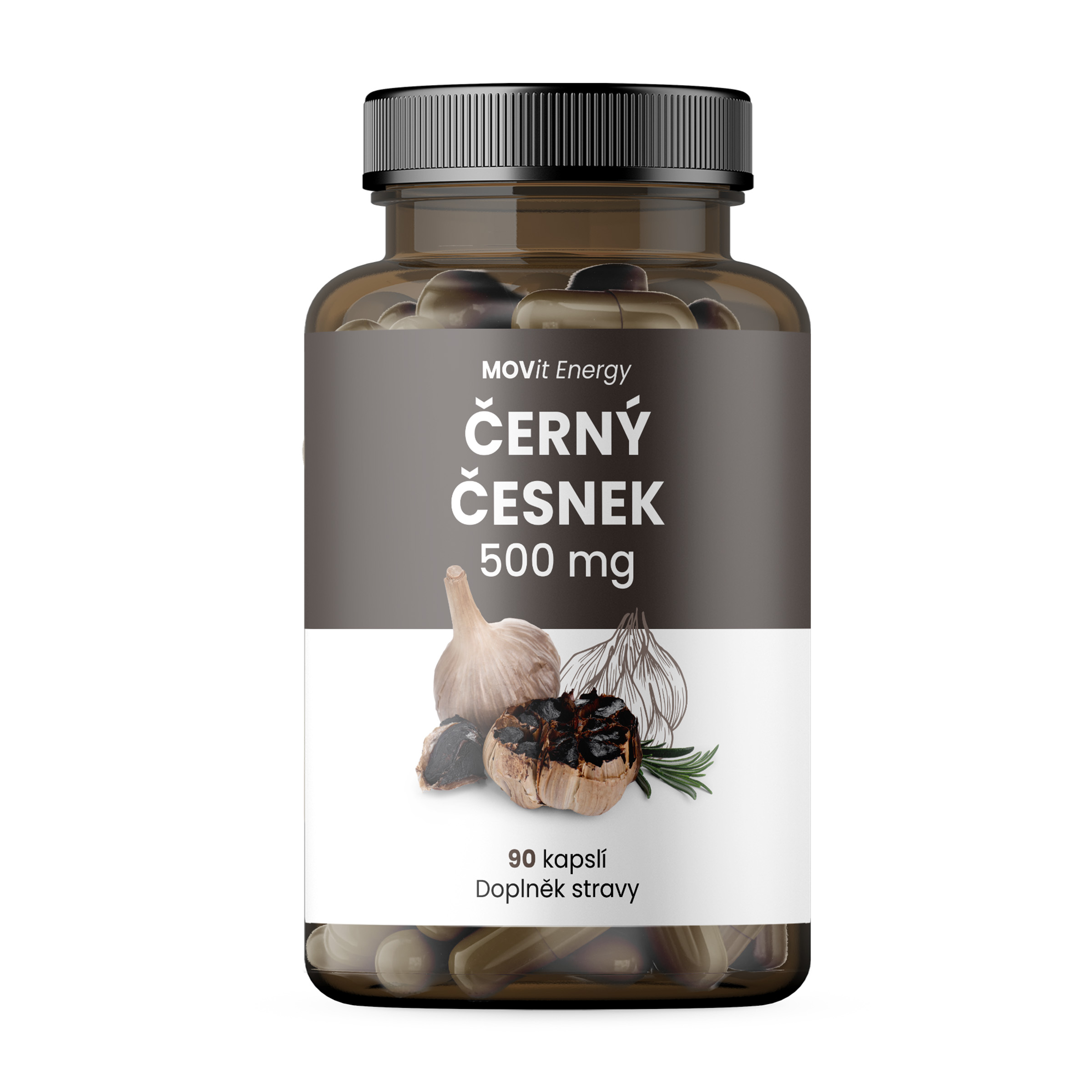 MOVit Movit Čierny Cesnak 500 mg, 90 kapsúl