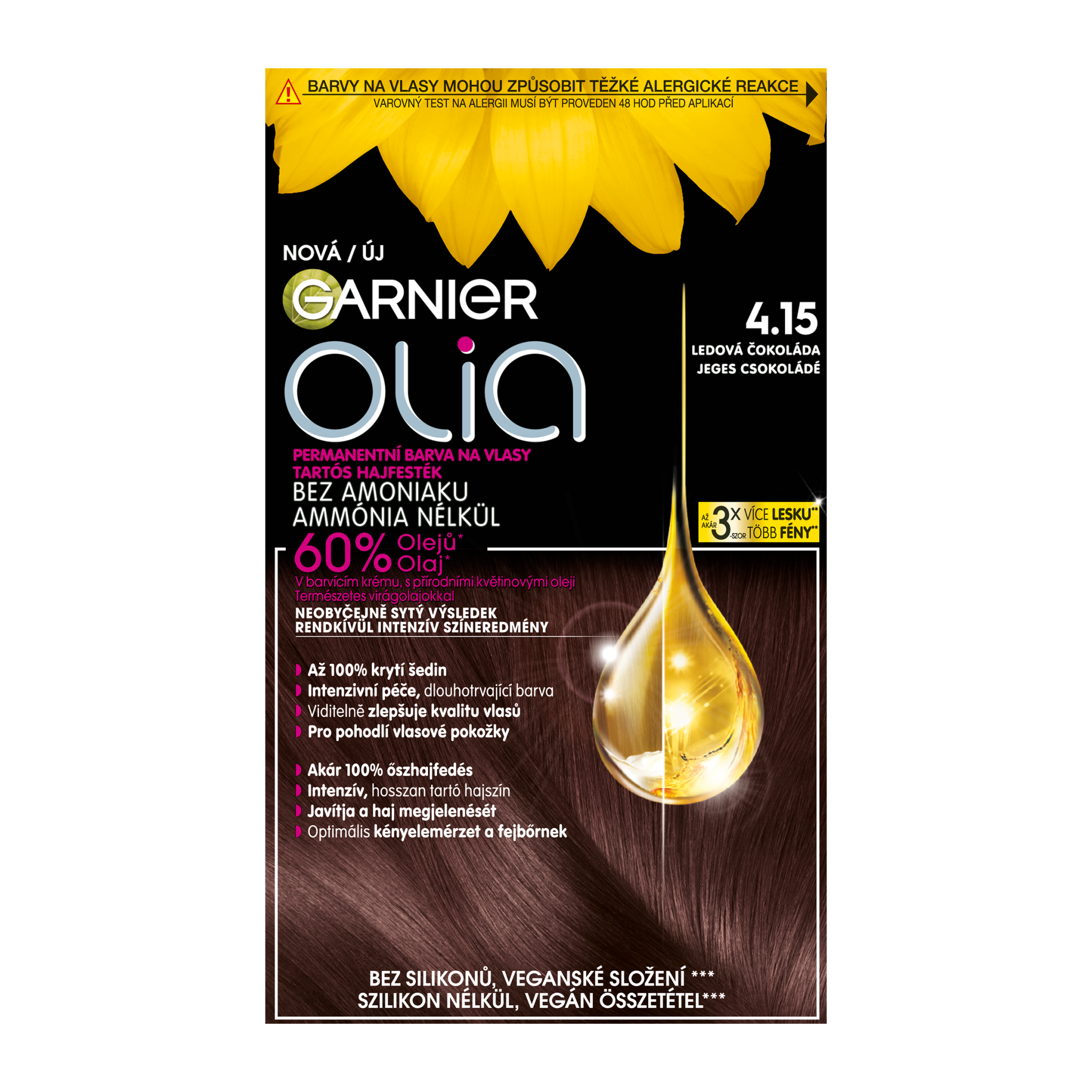 Garnier Garnier Olia permanentná farba na vlasy 4.15 Ľadová čokoláda