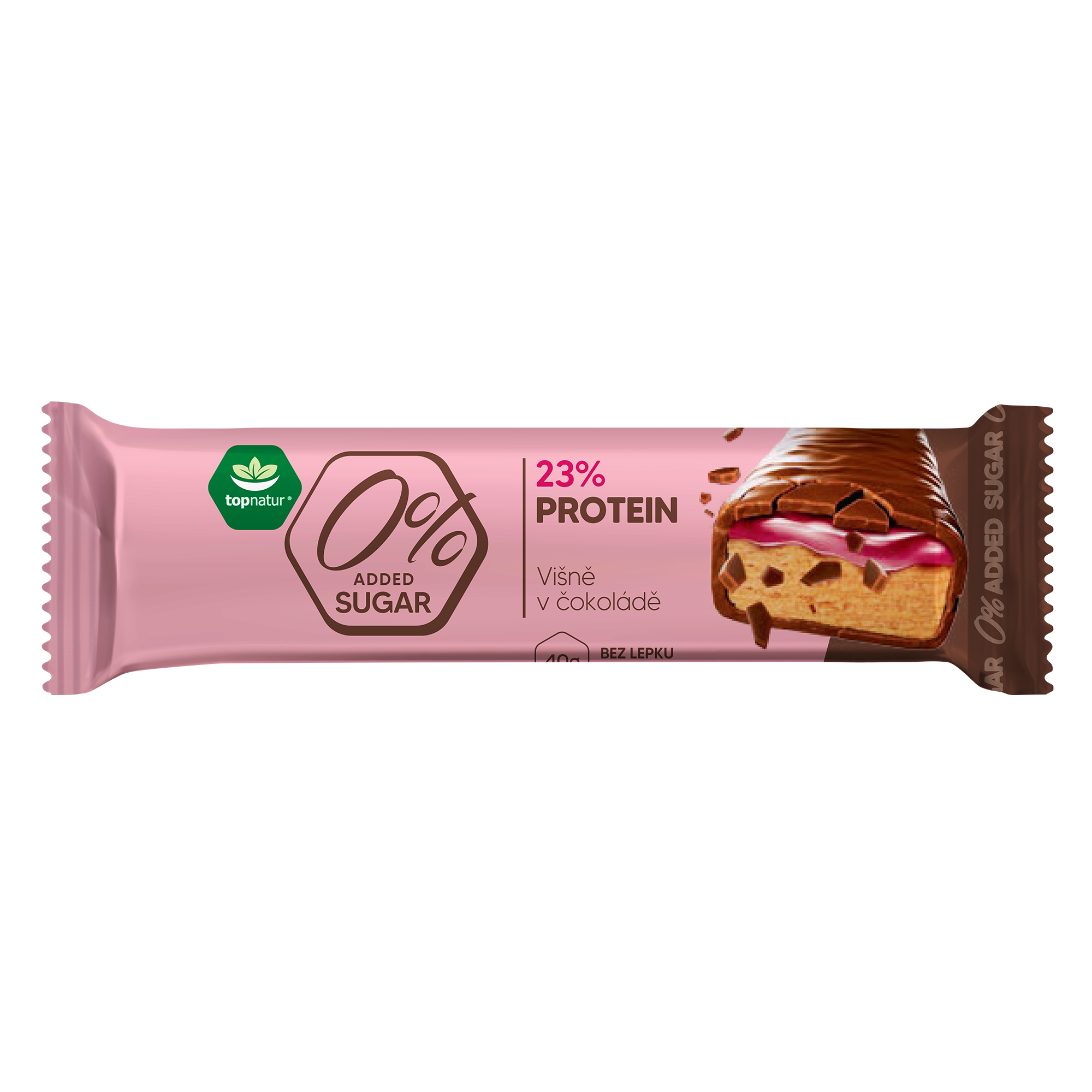 Topnatur Tyčinka proteínová - Višne v čokoláde