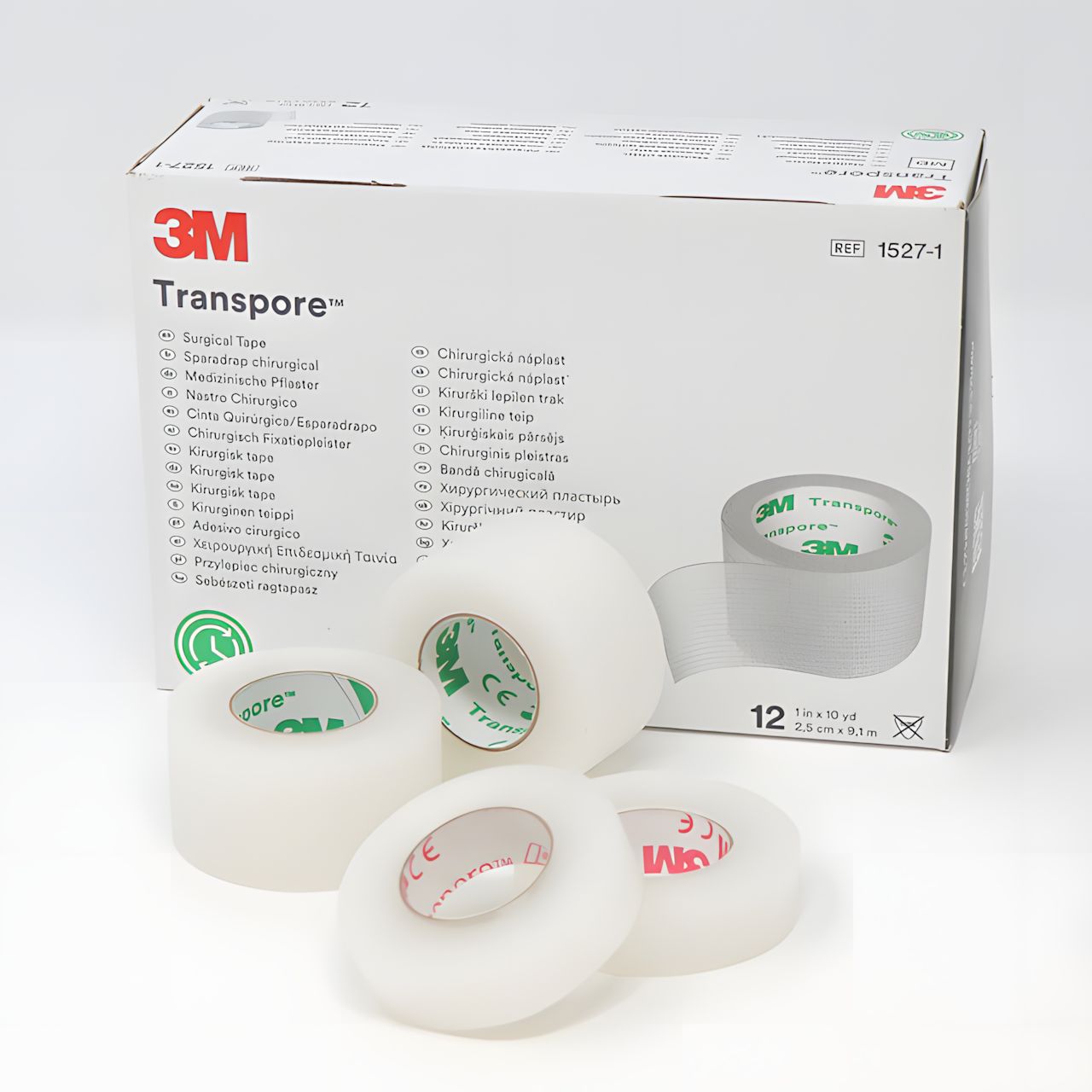 Solventum Transpore Solventum 3M Transpore 15271 1,25Cmx9,1M 12Ks