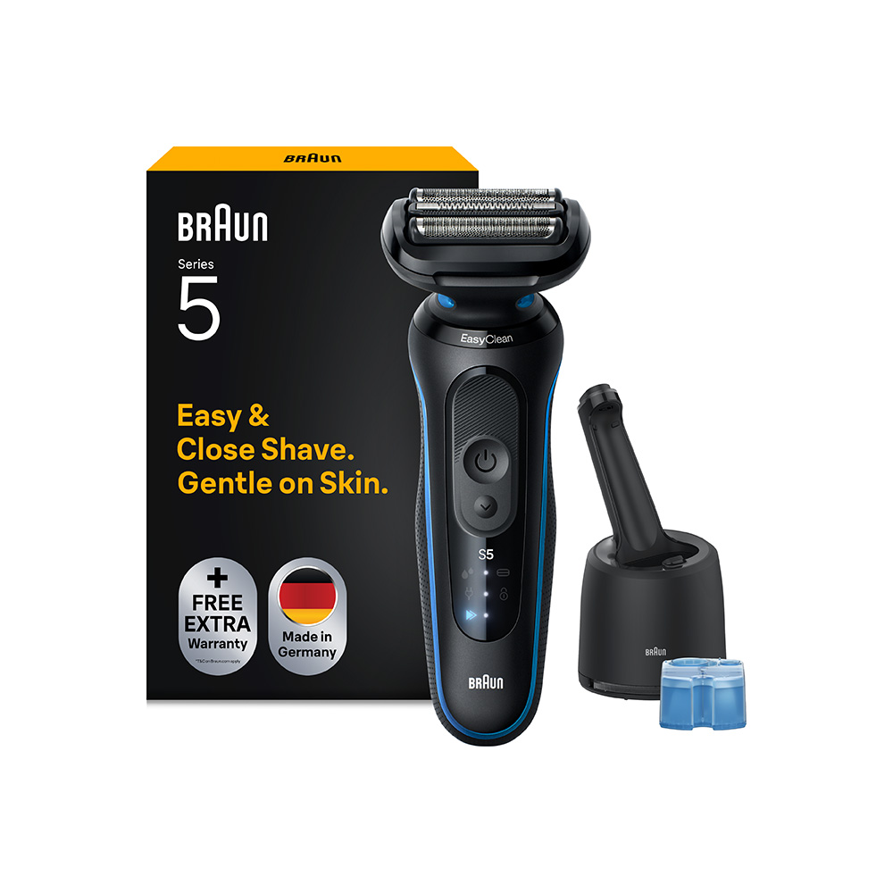Braun Braun Series 5 52-B7000Cc elektrický holiaci strojček + stanica SmartCare, modrý
