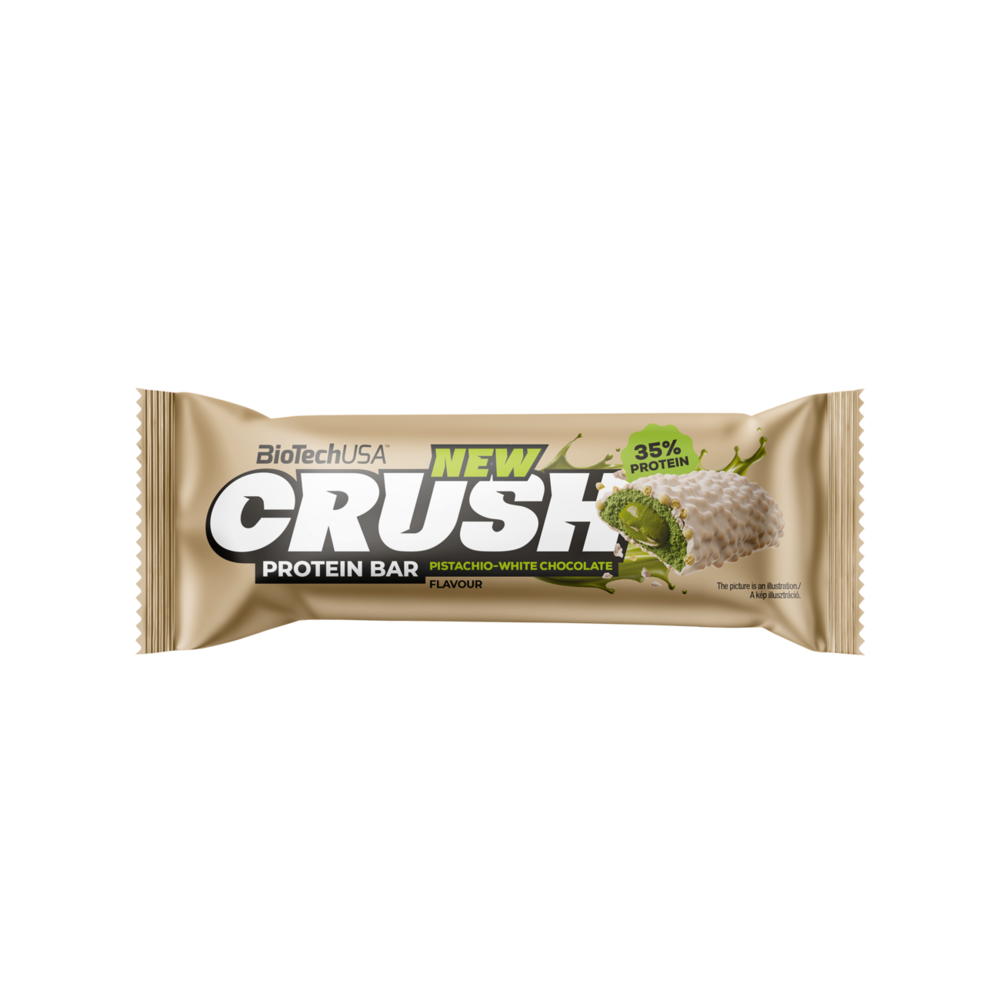 BioTech USA Biotech crush protein bar pistácia-b.čokoláda 45g