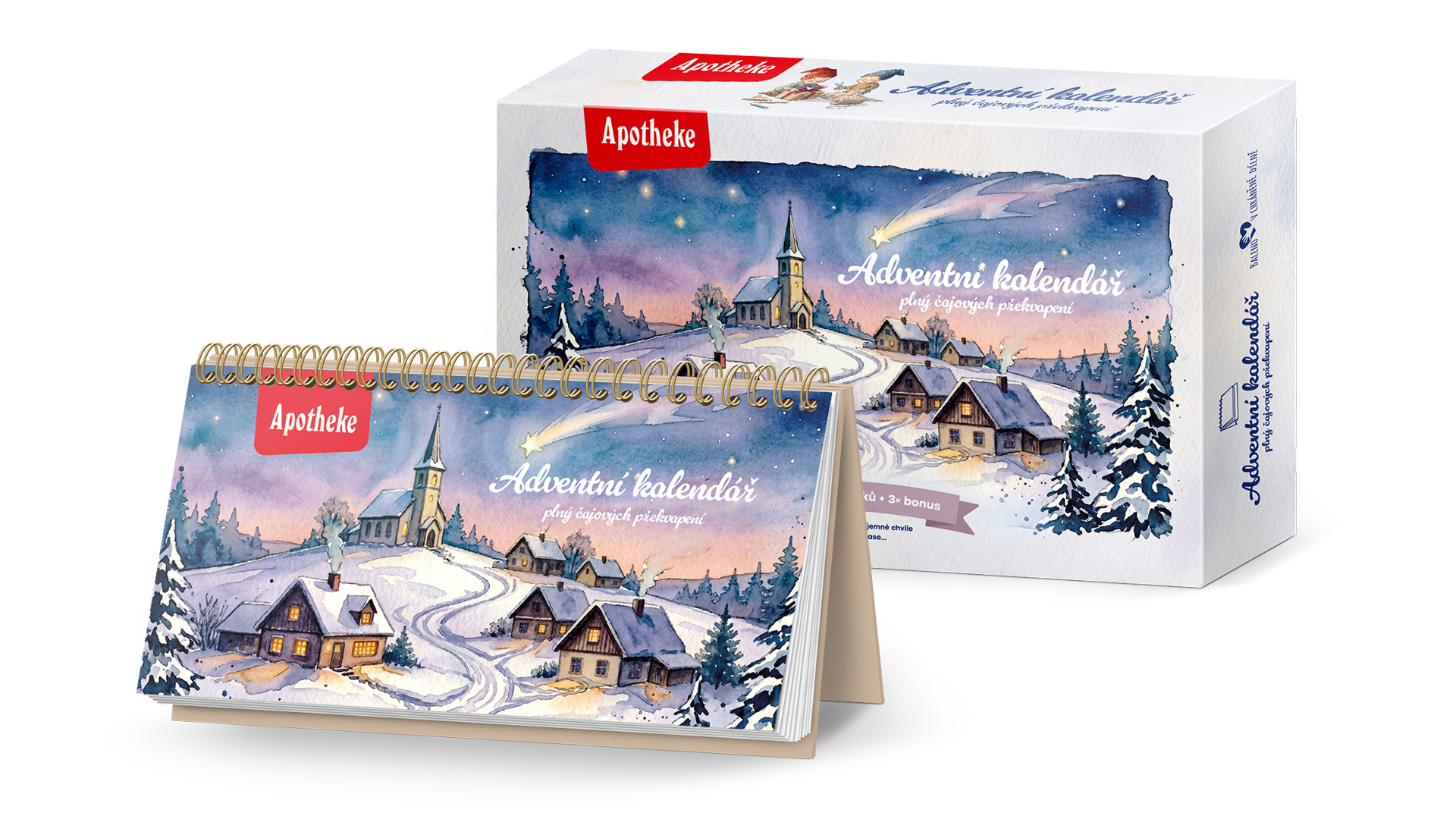 Apotheke Adventný kalendár čajových prekvapení s 24 plus 3 čajmi