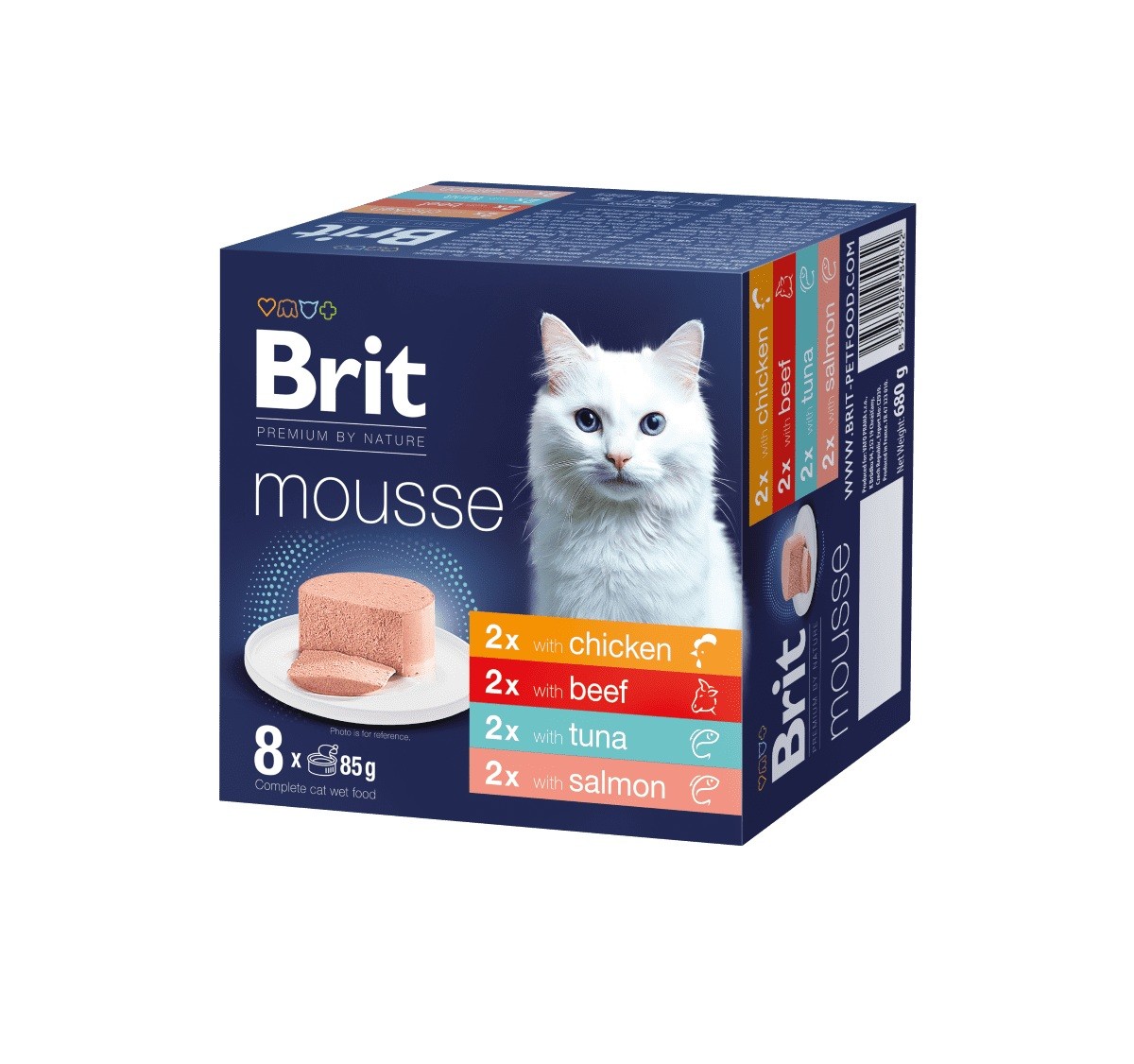 Brit Brit premium by nature cat multipack mix 8x85g a.u.v.