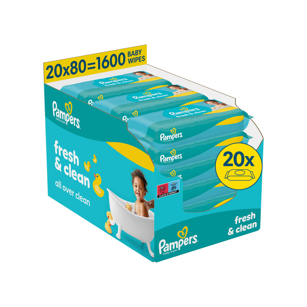 Pampers Pampers Fresh Clean Detské Čistiace Obrúsky