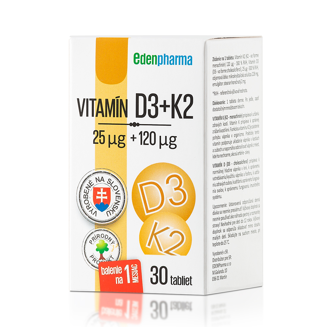 Edenpharma Vitamín D3 + K2