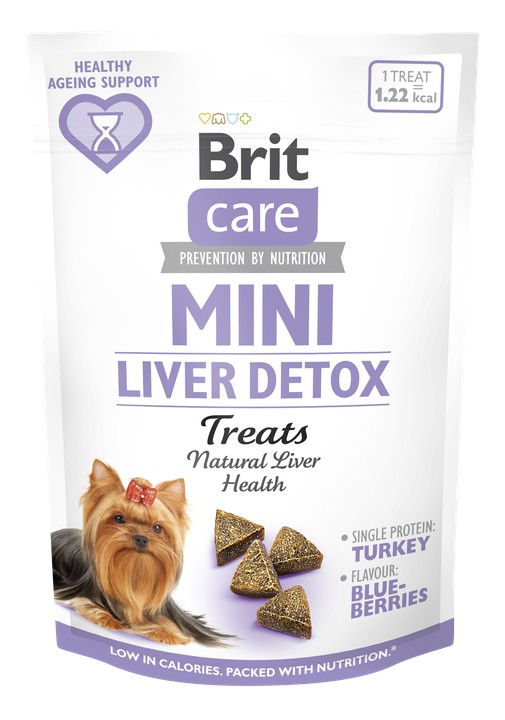 Brit Care Brit care dog mini treats liver detox 50g a.u.v.