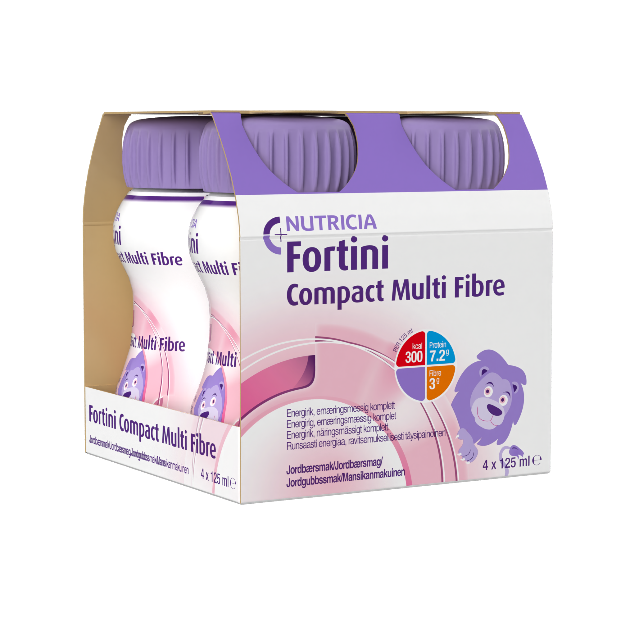 Fortini Fortini Compact Multi Fibre s jahodovou príchuťou