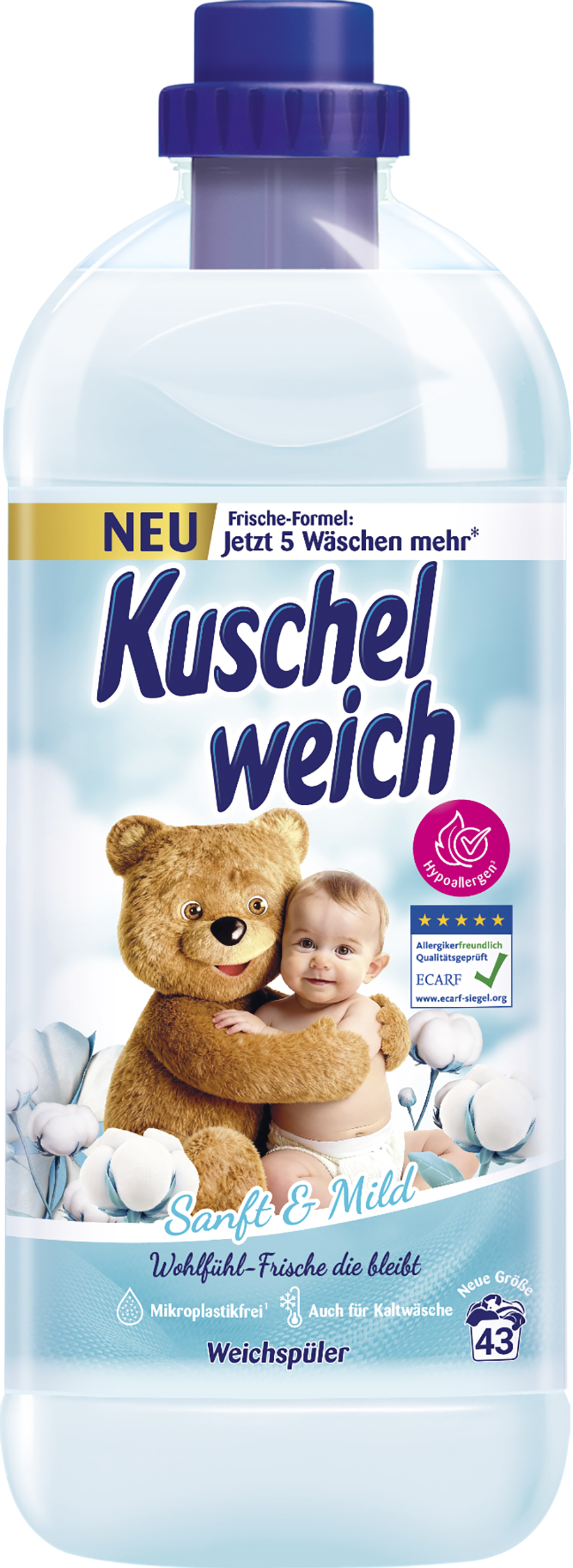 Kuschelweich wsp sanft&mild 1l/43pd