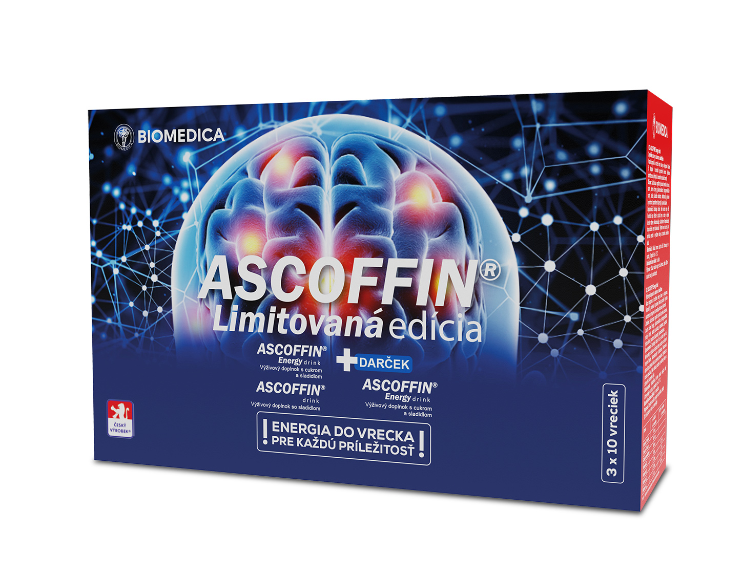 Biomedica Biomedica Asoffin® Limitovaná edícia 2x10 vreciek + Darček 1x10 vreciek