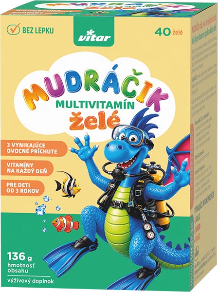 Vitar Vitar mudráčik multivitamín želé 40ks