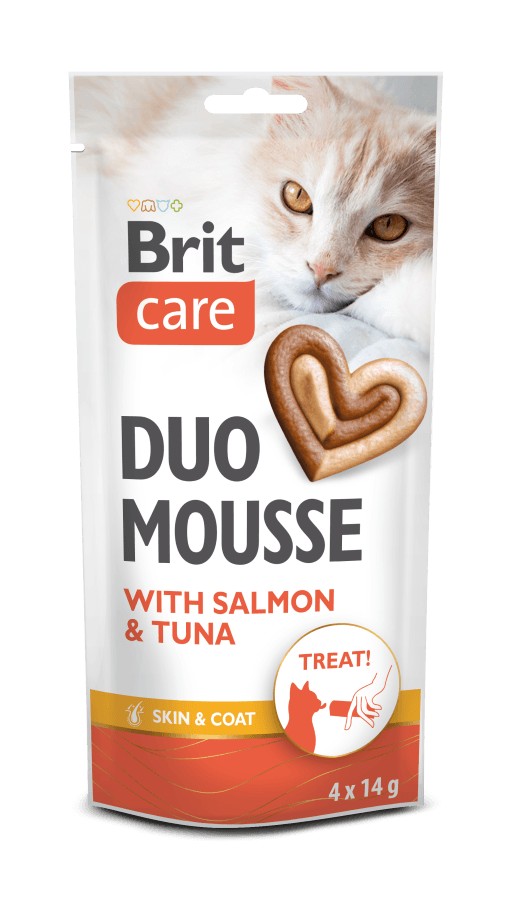 Brit Care Brit care cat duo mousse losos/tuniak 4x14g a.u.v.