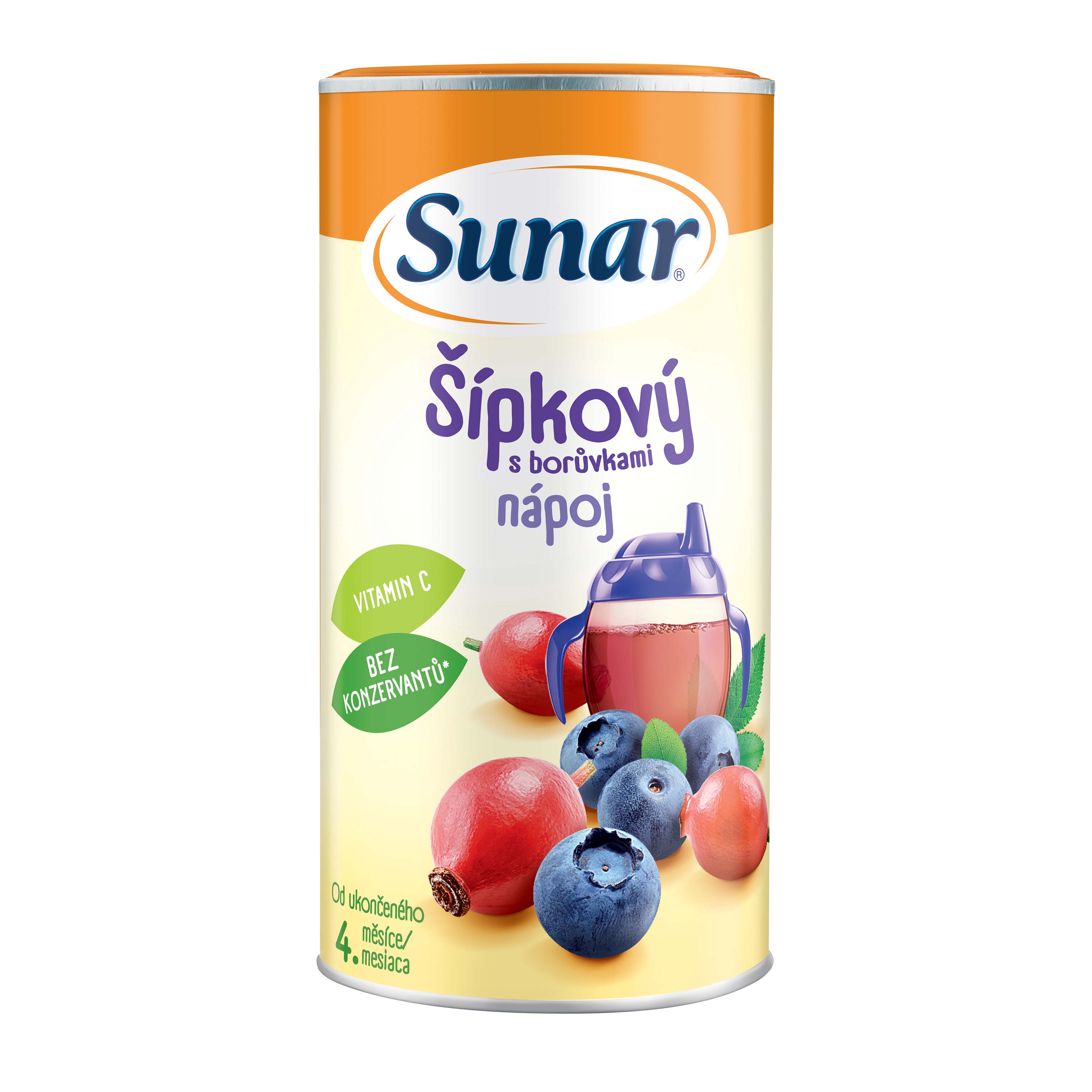Sunar Sunar Rozpustný nápoj Šípkový s čučoriedkami