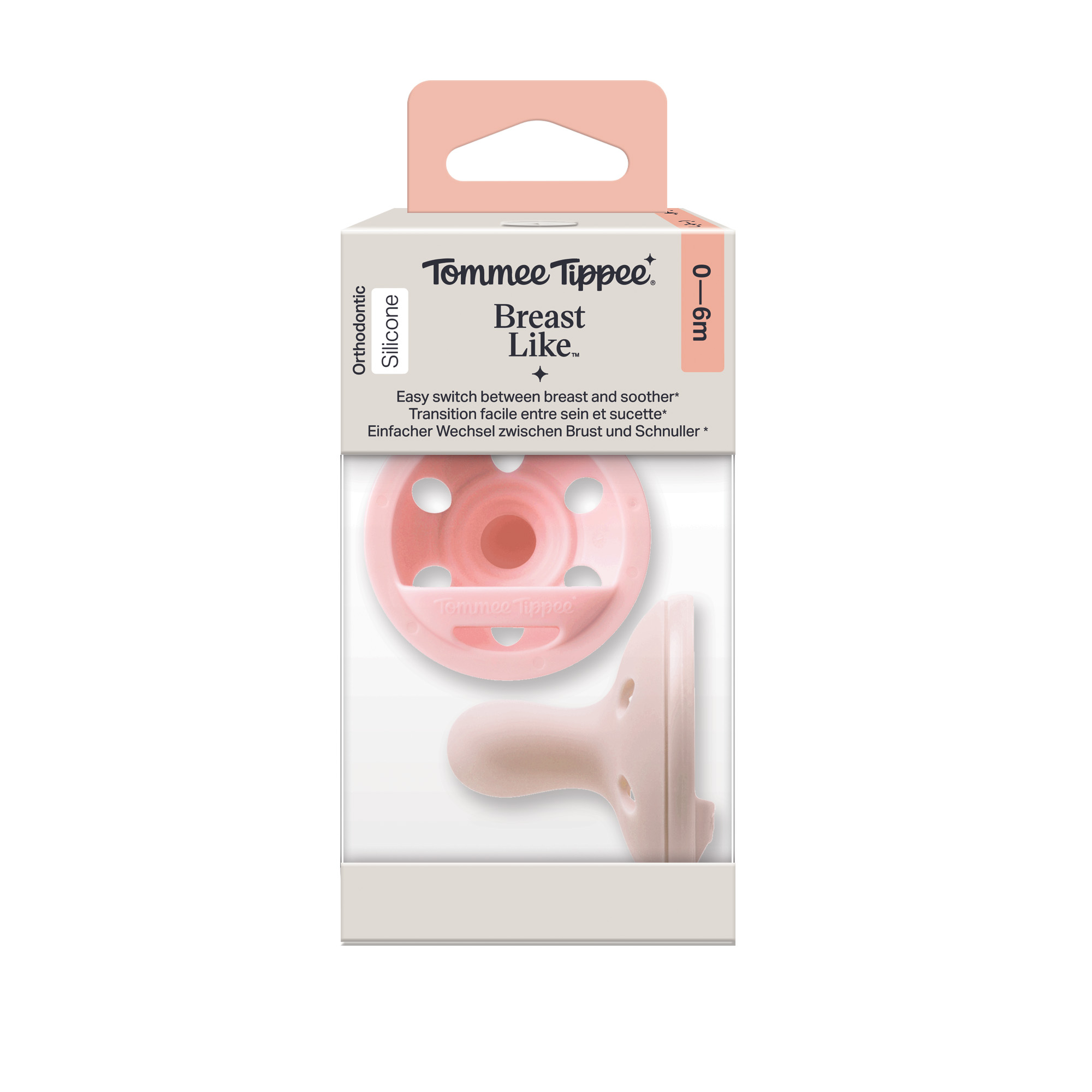 Tommee Tippee Tommee Tippee Breast-like silikónový cumlík, 0-6m, Girl