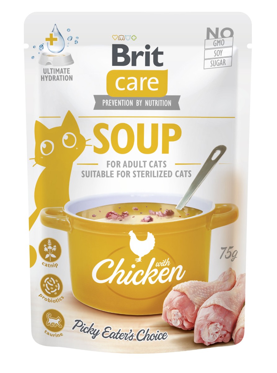 Brit Care Brit care cat soup kur.mäso 75g a.u.v.