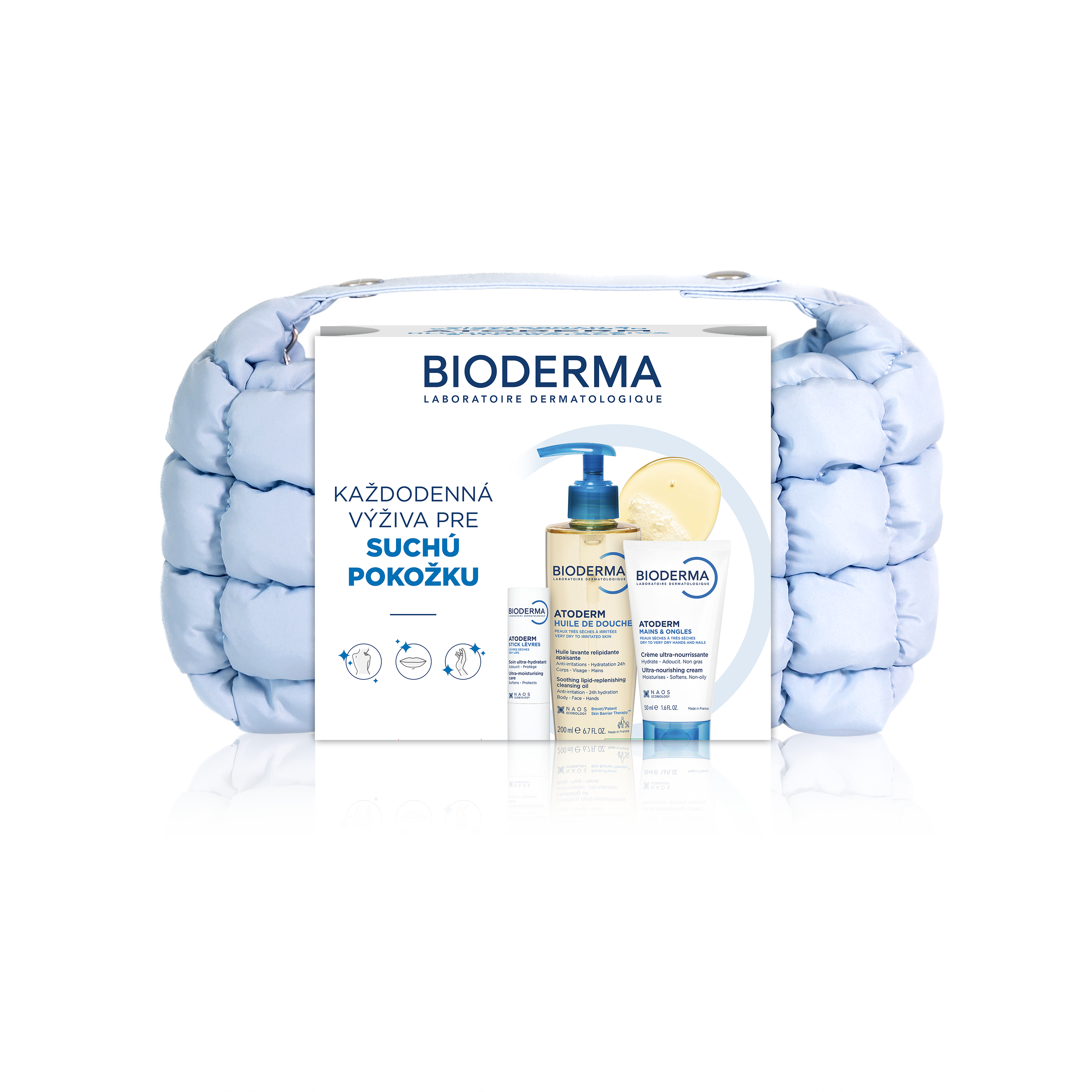 Bioderma Atoderm darčekový balíček pre suchú pokožku