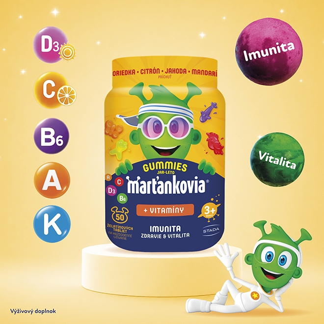 Marťankovia Marťankovia gummy Jar-Leto 50ks