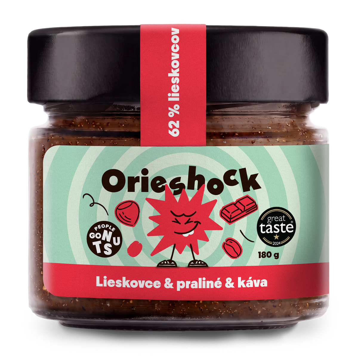 Orieshock Orieshock lieskovoorieš.krém s praliné a kávou 180g