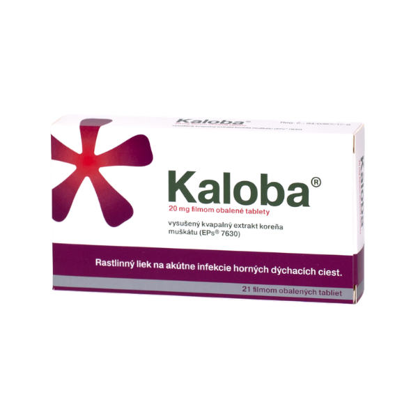 Kaloba Kaloba 20 mg tablety pri kašli a prechladnutí – 21 ks