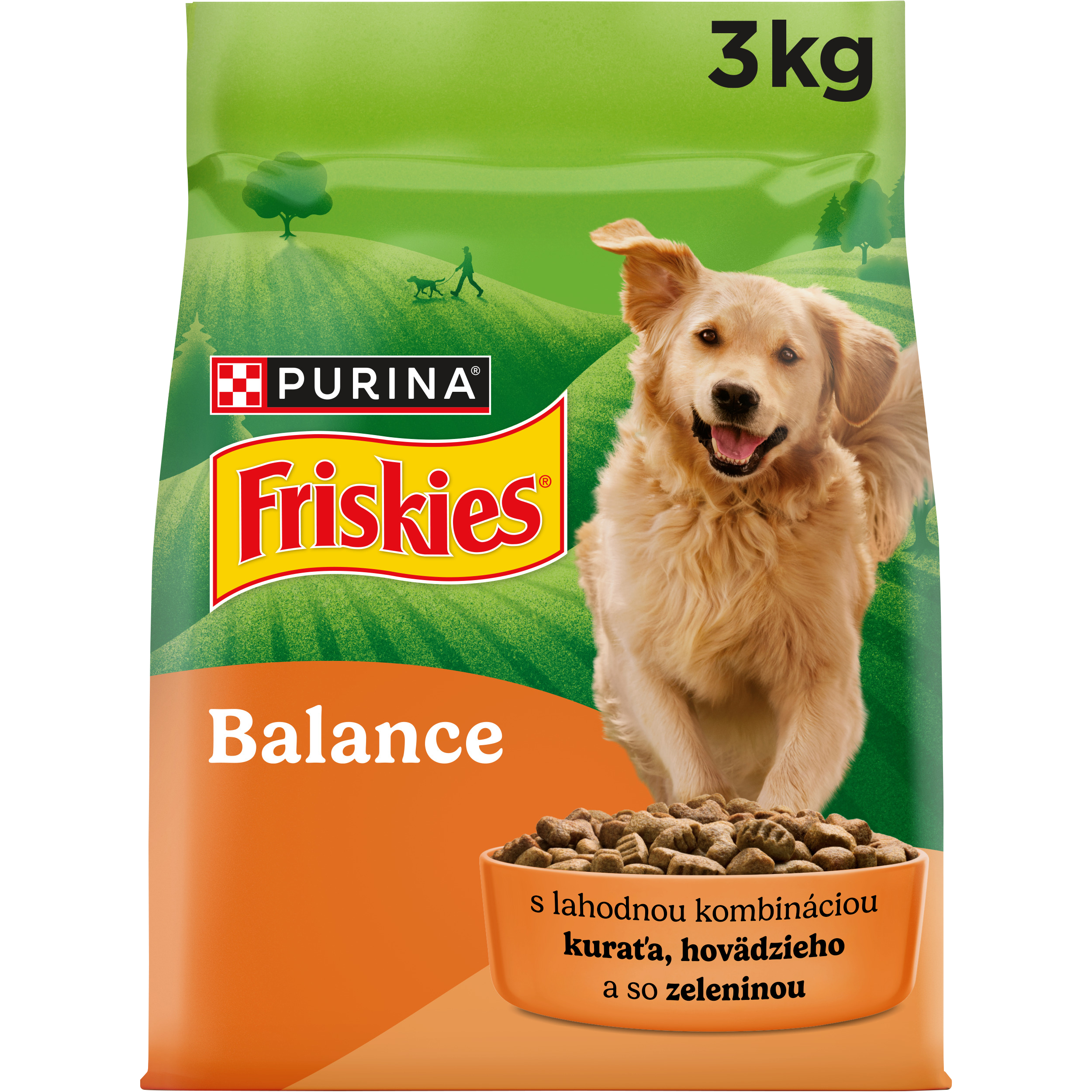 Friskies Friskies GP 1x3kg Balance s kuraťom a pridanou zeleninou