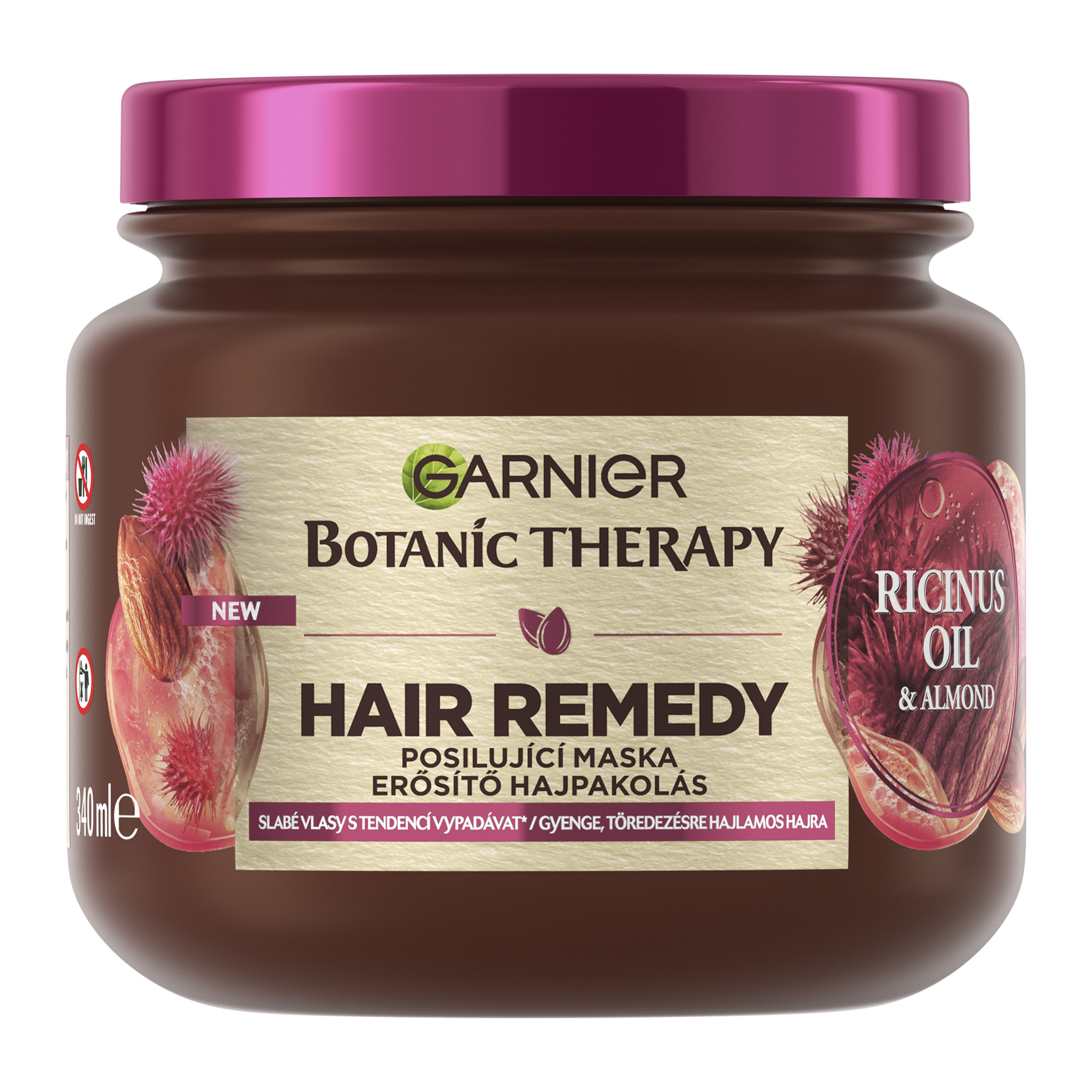 Garnier Garnier Botanic Therapy Hair Remedy Ricinus Oil Almond maska na vlasy