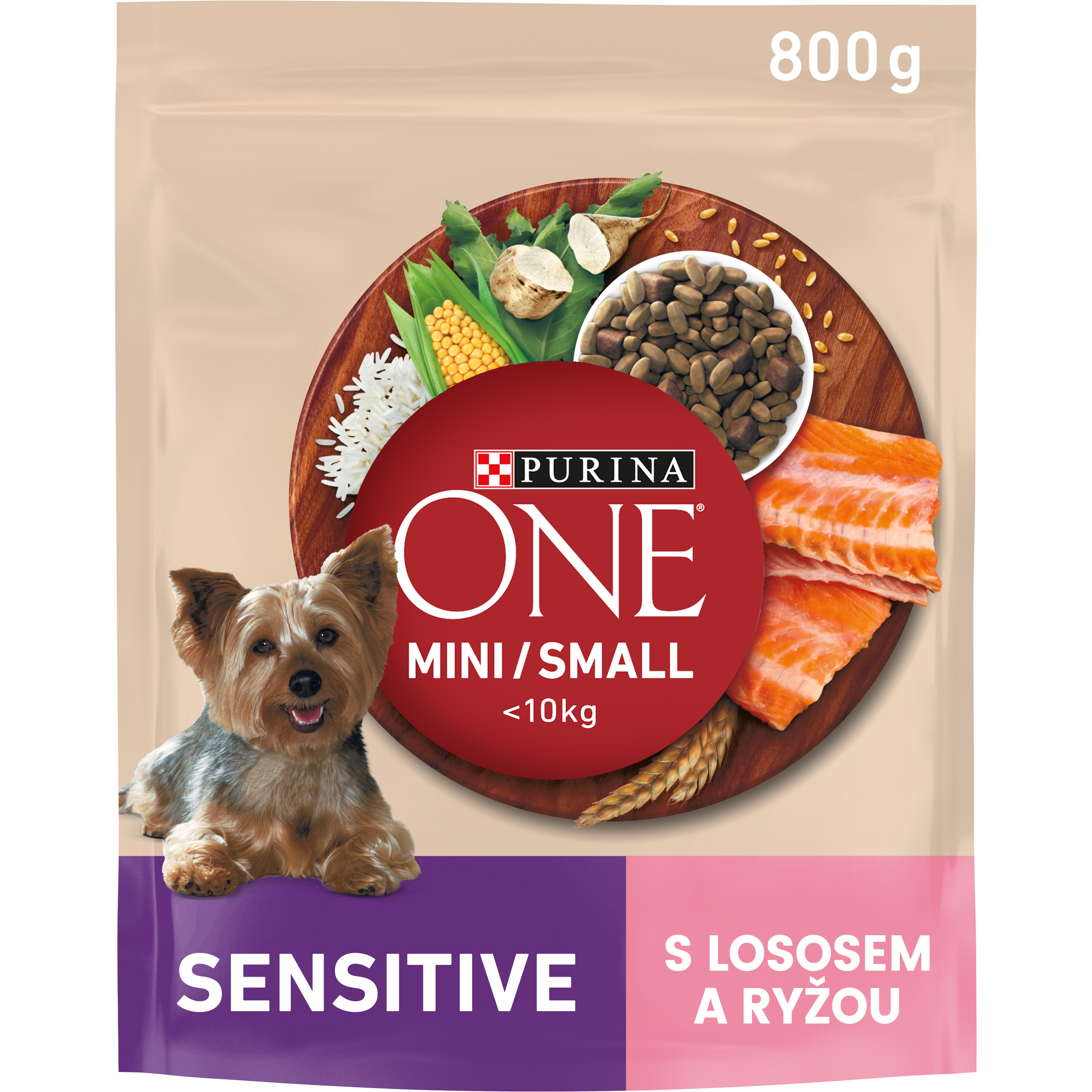 One Mini Sensitive Dog 800g s lososom