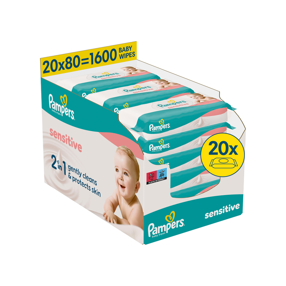 Pampers Pampers Sensitive Baby Detské Čistiace Obrúsky