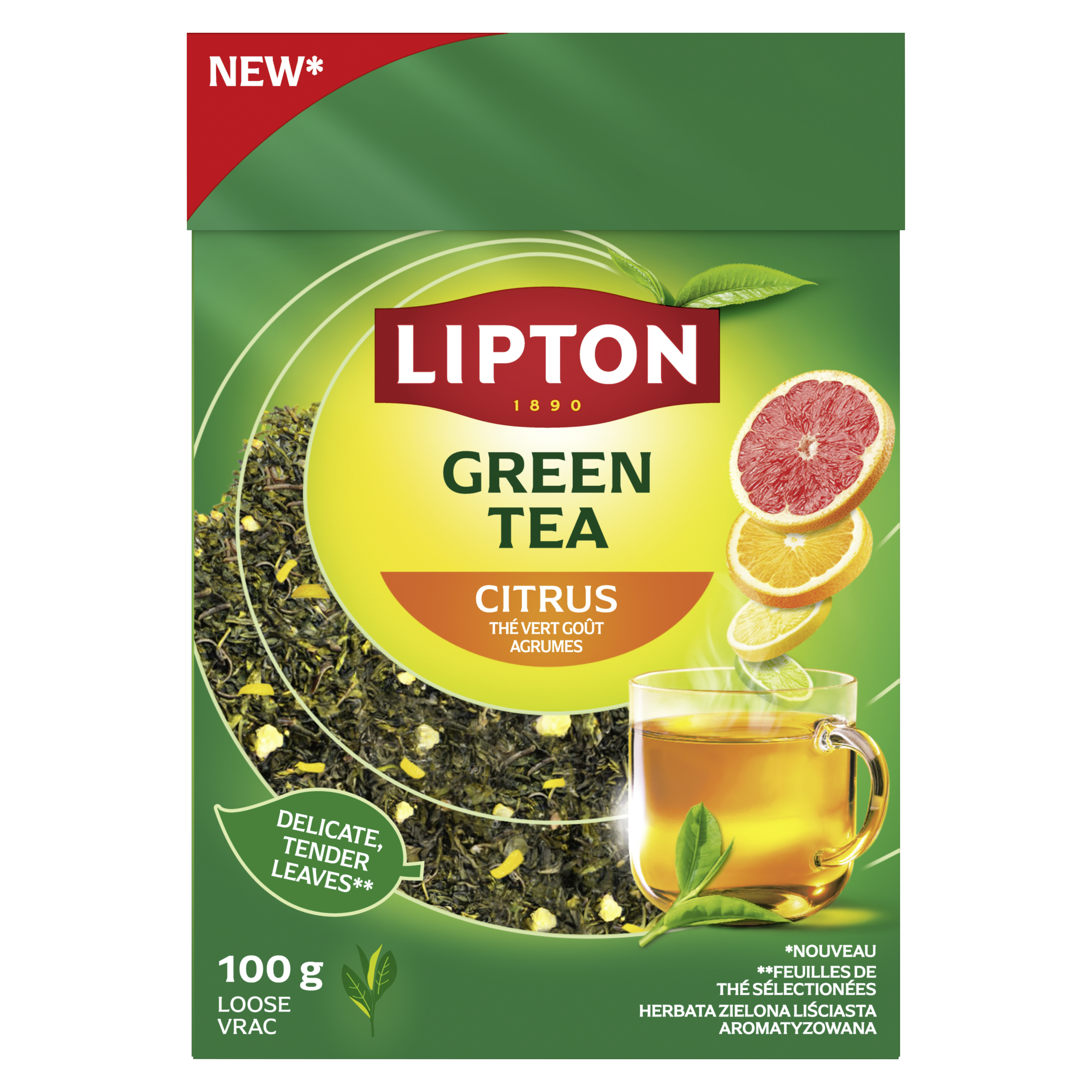 Lipton Lipton čaj green citrus loose syp. 100g