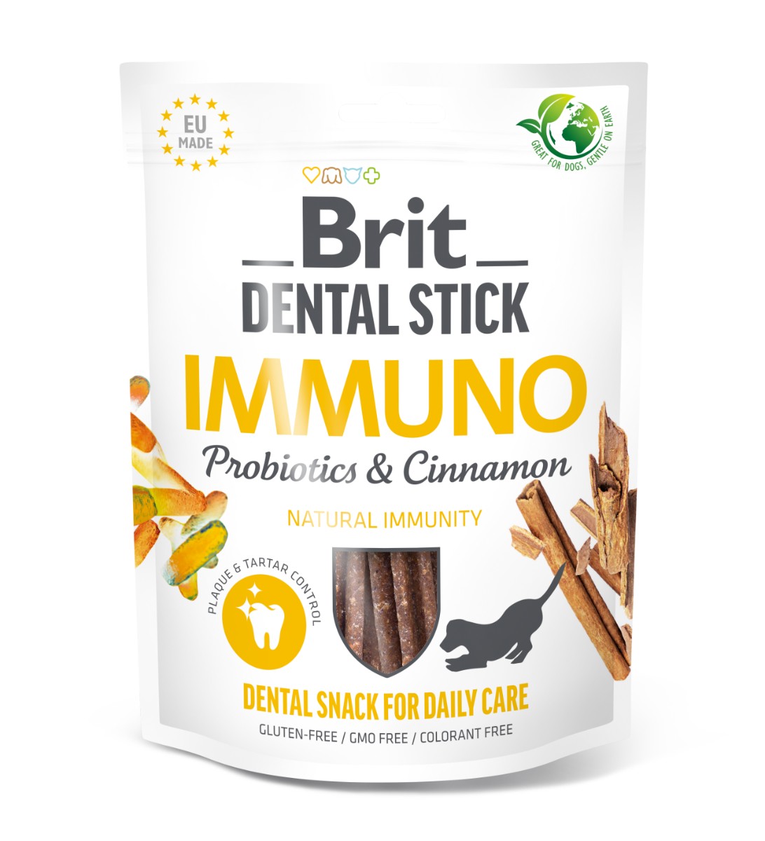 Brit Care Brit dental stick immuno probiotiká/škorica 7ks a.u.v.