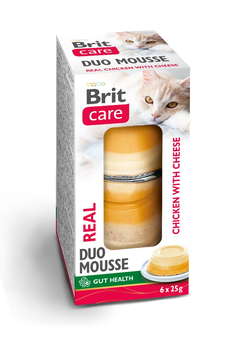 Brit Care Brit care cat duo mousse kuracie so syrom 6x25g a.u.v.