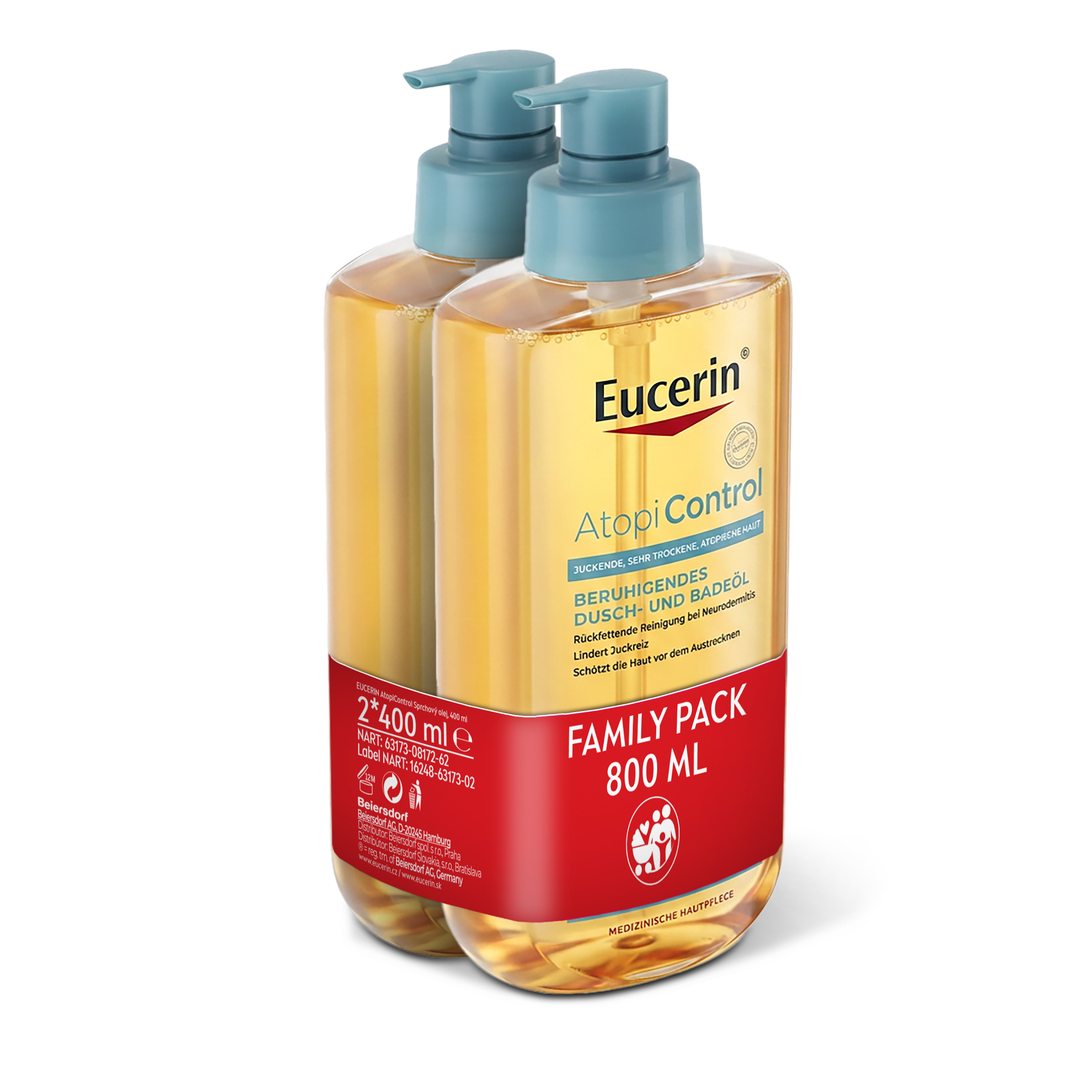 Eucerin Eucerin AtopiControl Sprchový olej Family Pack