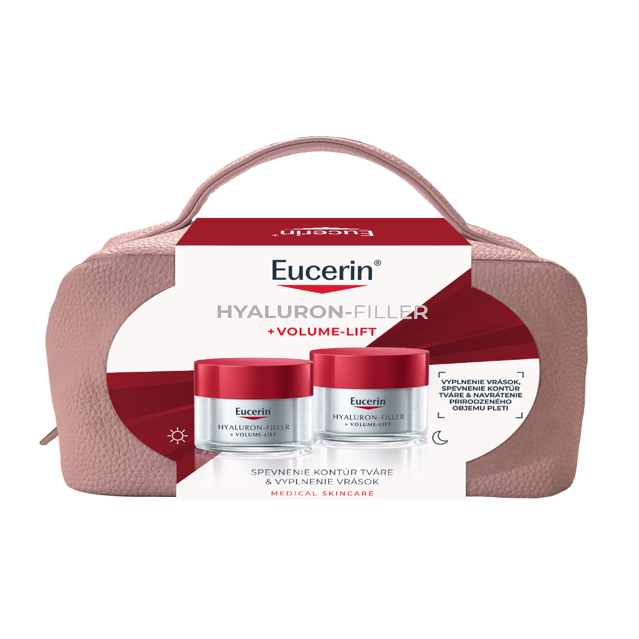 Eucerin Eucerin Vianočná taštička Hyaluron-Filler + Volume-Lift Denný krém + Nočný krém