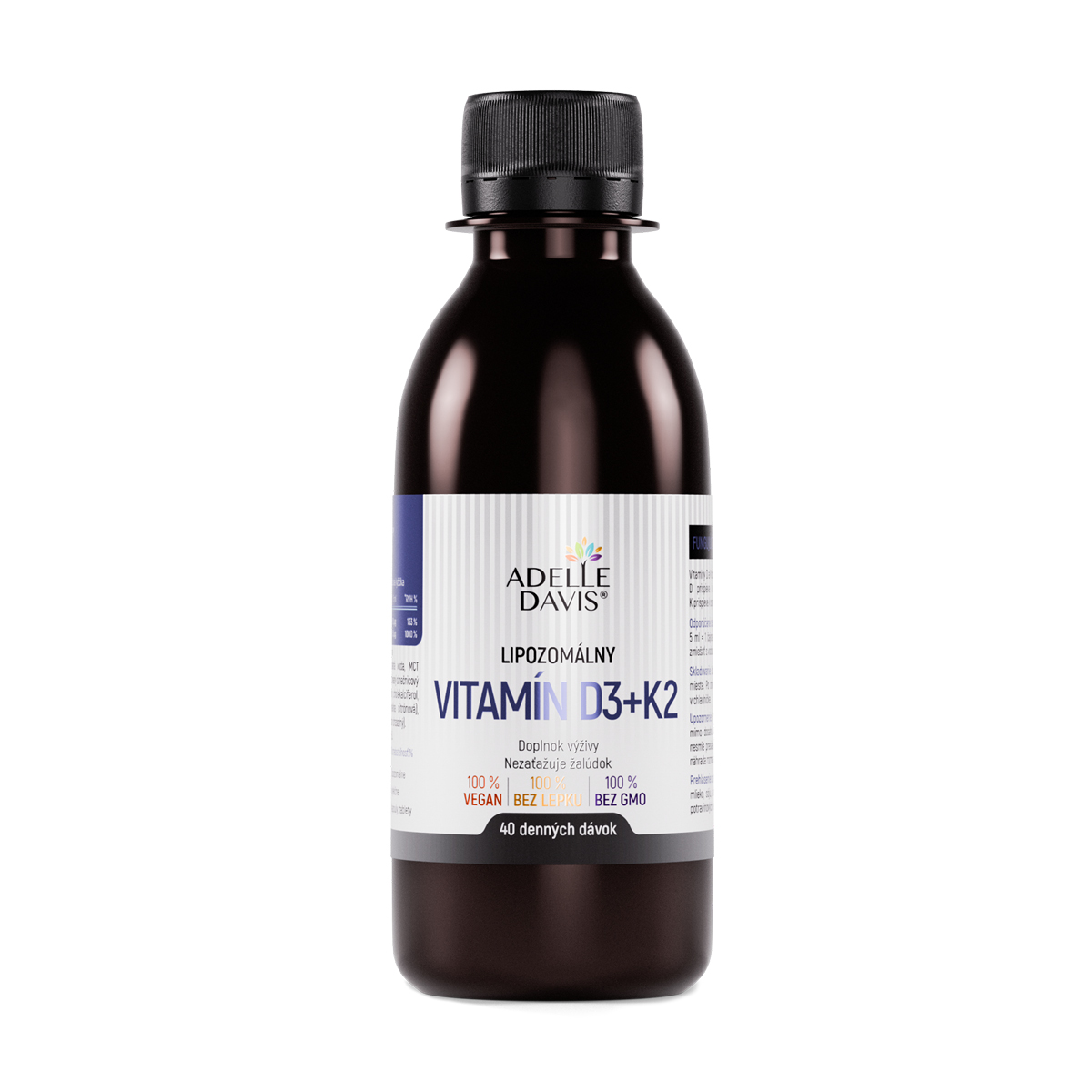 Adelle Davis Lipozomálny vitamín D3+K2 200 ml