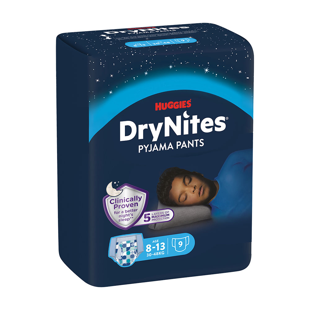 Huggies dry nites l boys 30-48kg 9ks